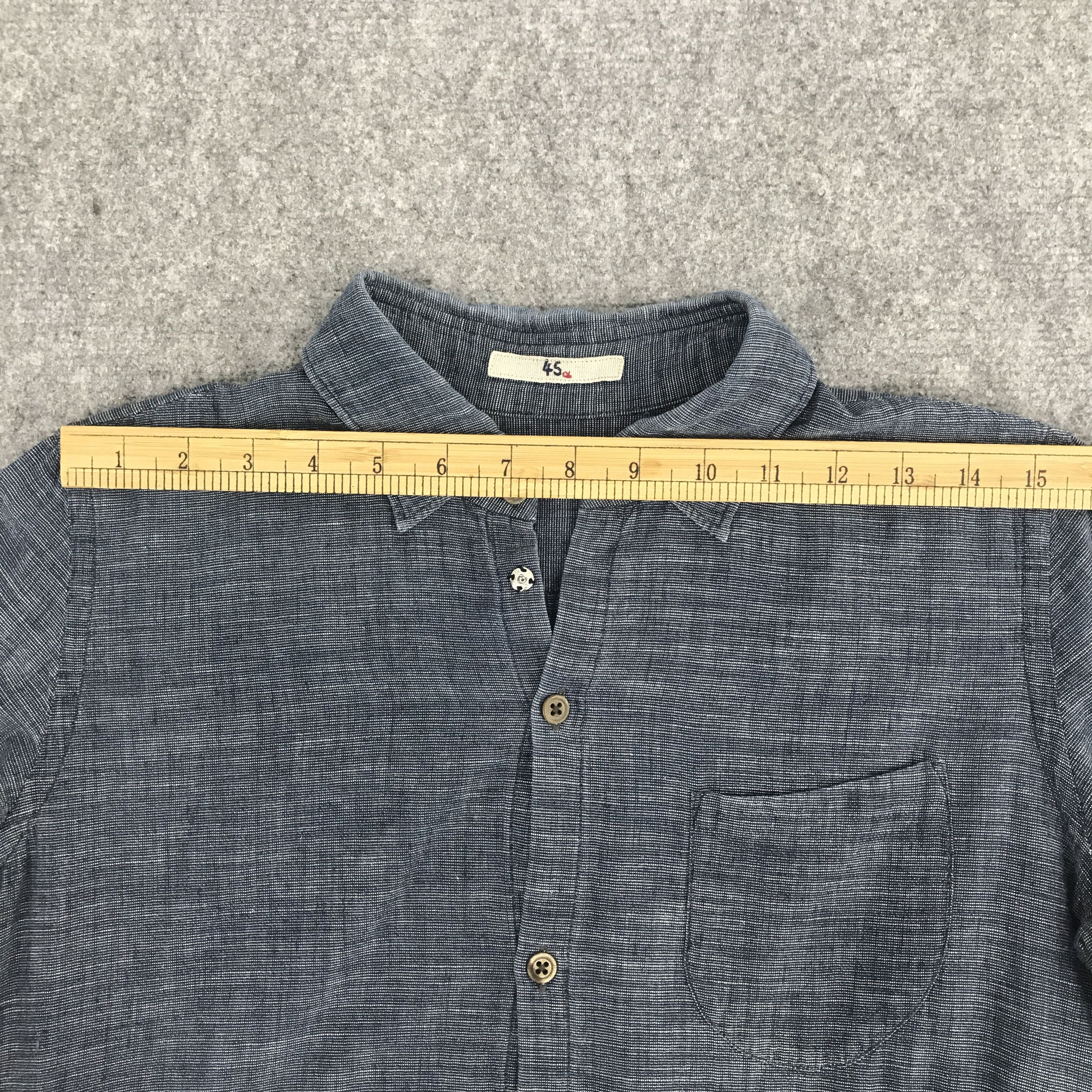 45rpm × Japanese Brand Rare 45rpm Japan Button Up Shirt Size US S / EU 44-46 / 1 - 5 Thumbnail