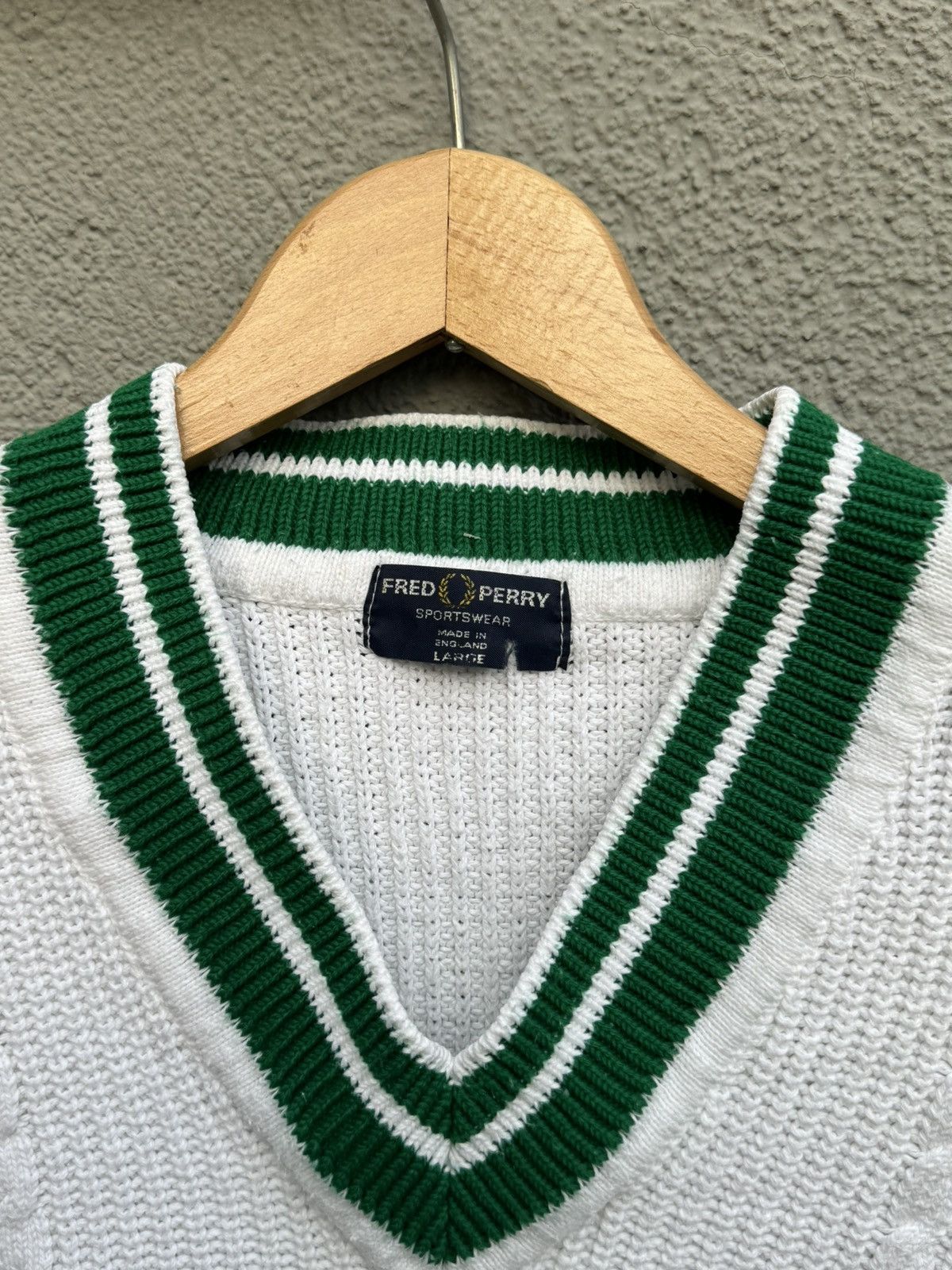 Fred Perry × Vintage ARCHIVAL KNITTED VEST FRED PERRY VINTAGE SWEATER 90s Size US L / EU 52-54 / 3 - 3 Thumbnail