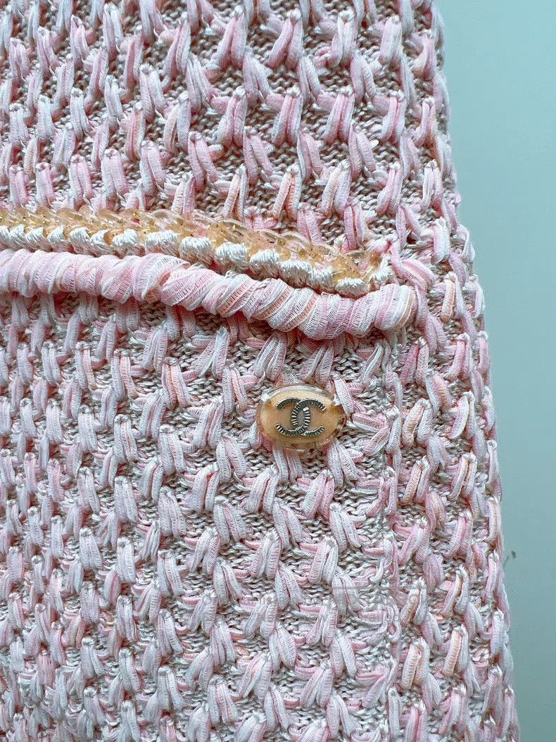Chanel Chanel Data centre catwalk style pink braided dress Size XXS / US 00 / IT 34 - 5 Thumbnail