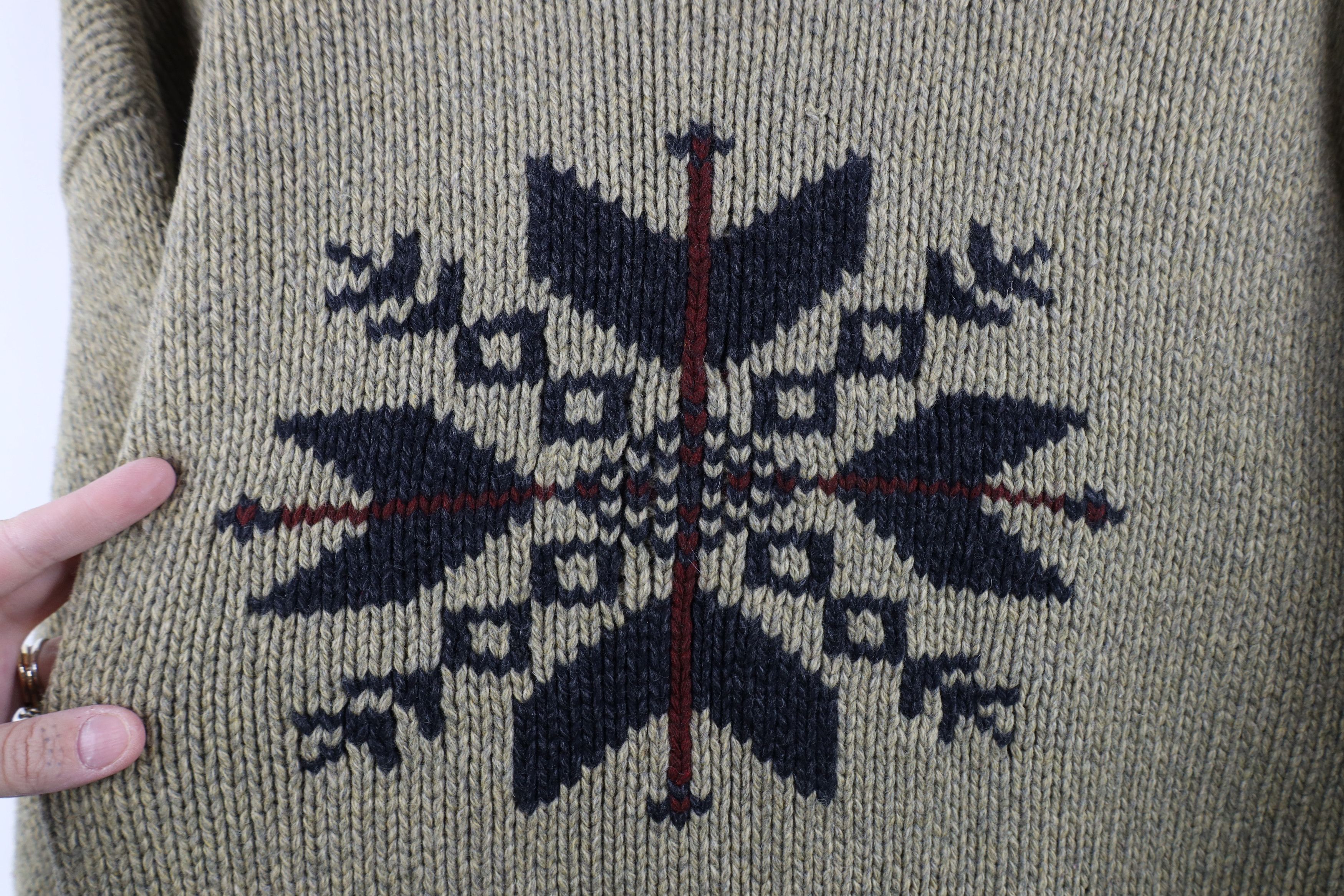 Abercrombie & Fitch Vintage 90s Abercrombie & Fitch Snowflake Crewneck Sweater Size US L / EU 52-54 / 3 - 4 Thumbnail