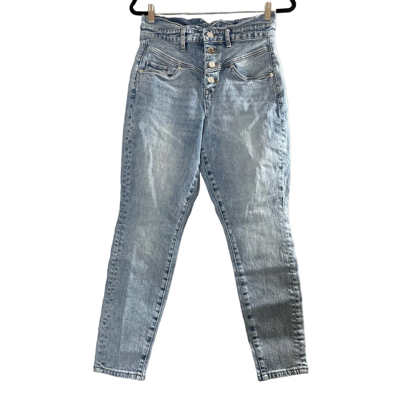 BLANKNYC Blank NYC Light Wash Retro Style Skinny Leg Yoke Jeans - 30 Size 30" / US 8 / IT 44 - 1 Thumbnail