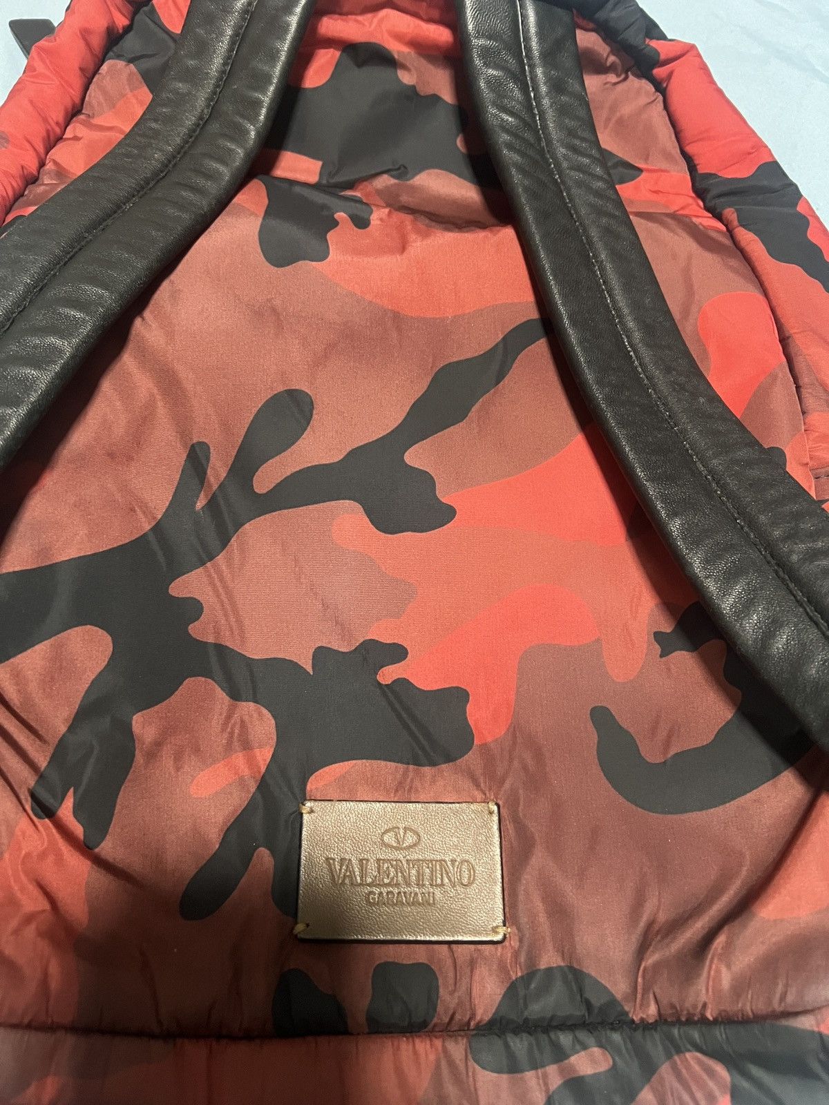 Valentino Valentino red camo nylon backpack Size ONE SIZE - 4 Thumbnail