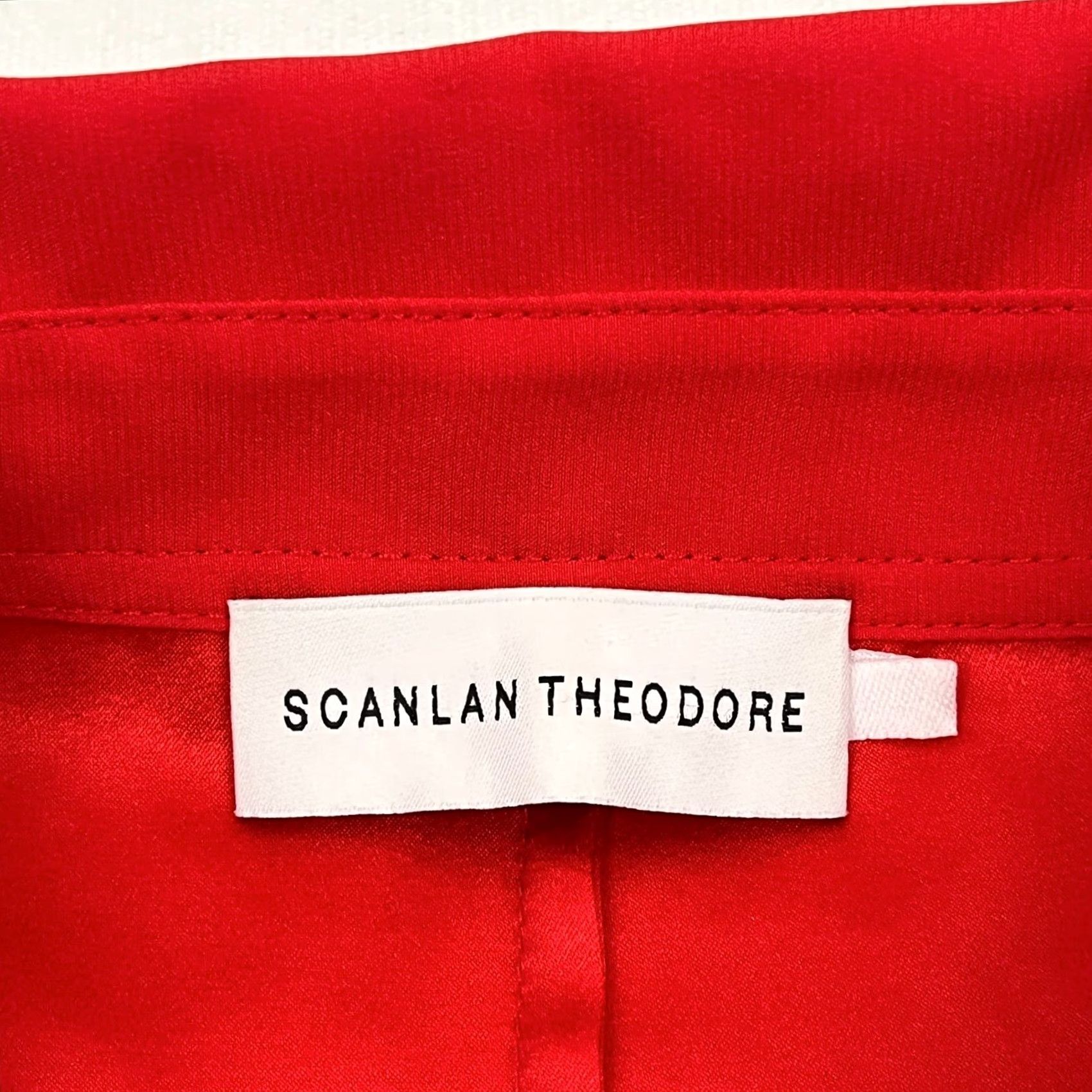 Scanlan Theodore VINTAGE Scanlan Theodore Blouse Womens AU 8 US 4 Red Silk Button Romantic Quiet Luxury Size M / US 6-8 / IT 42-44 - 2 Thumbnail