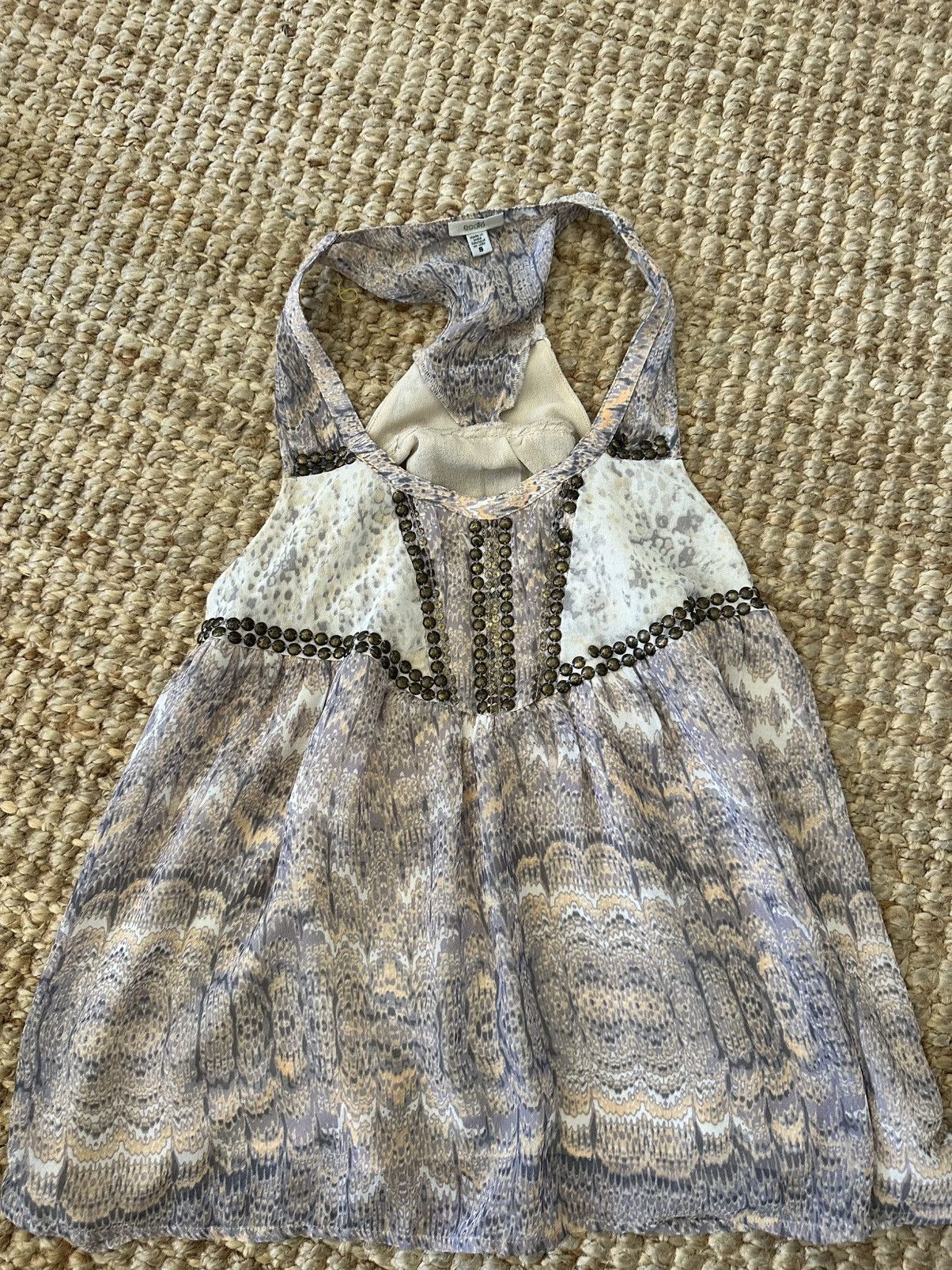 Urban Outfitters Urban Outfitters Ecoté Main Event Chiffon Embellished Tank Size S / US 4 / IT 40 - 5 Thumbnail
