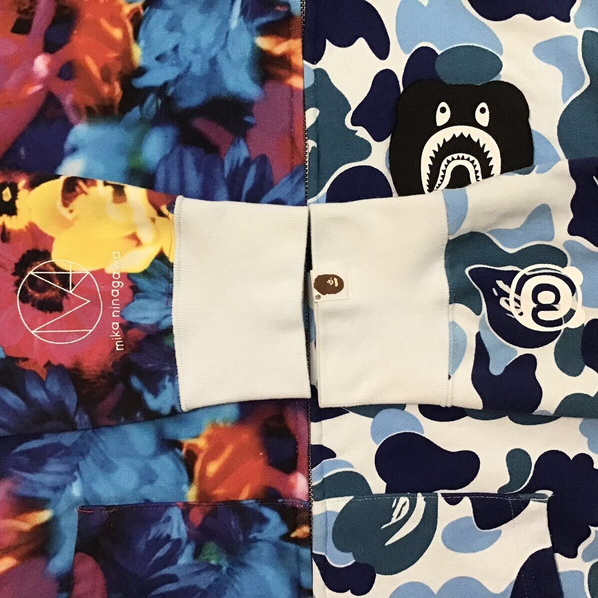 Bape BAPE × Mika Ninagawa BE@R Shark full zip hoodie ABC camo Size US L / EU 52-54 / 3 - 6 Thumbnail