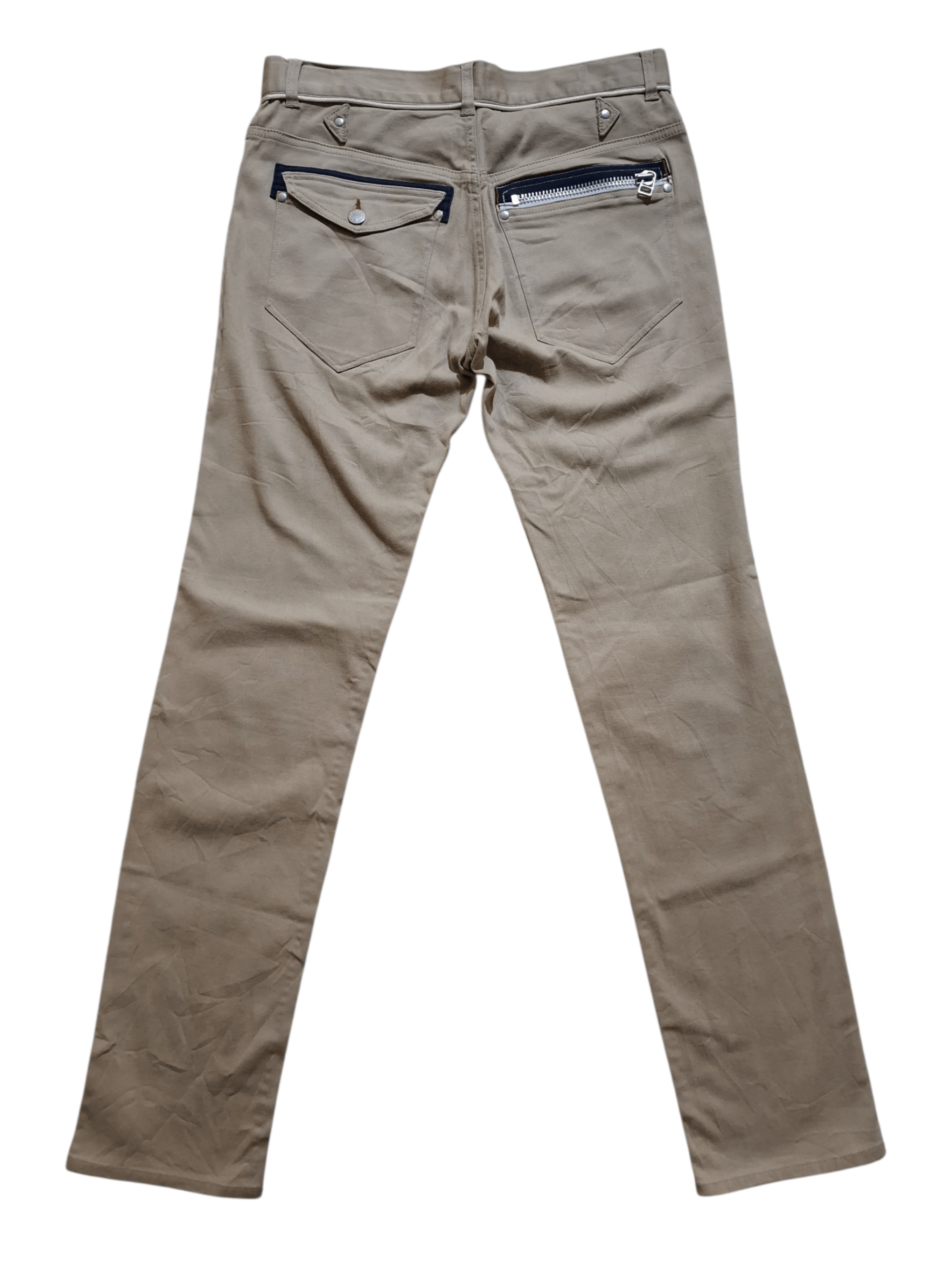semanticdesign RARE Semanticdesign Japan Khaki Chinos Unique Zipper Pockets Size US 32 / EU 48 - 10 Thumbnail