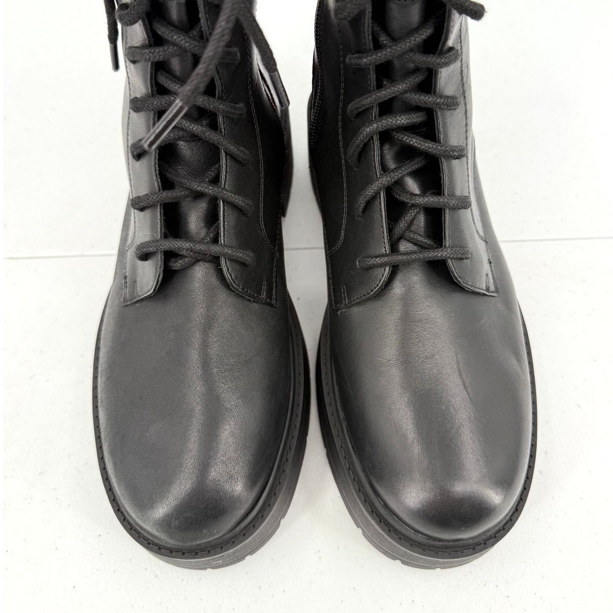 Geox NEW Geox D Spheric EC7 Leather Zippered Biker Mid Boots Size US 9 / IT 39 - 6 Thumbnail