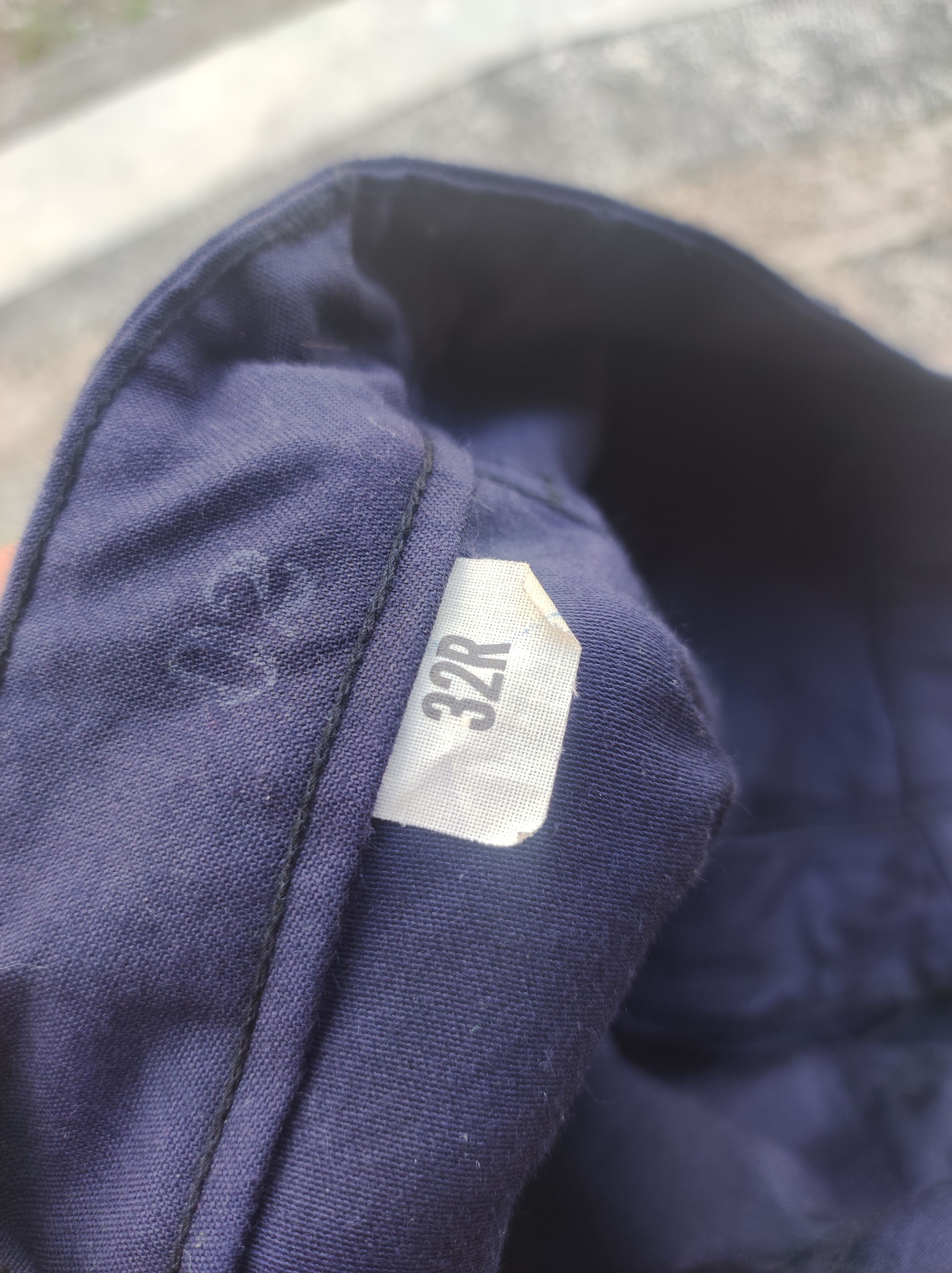 Vintage Vintage 80s US Navy Trousers, Utility, Dark blue sateen Size US 32 / EU 48 - 4 Thumbnail