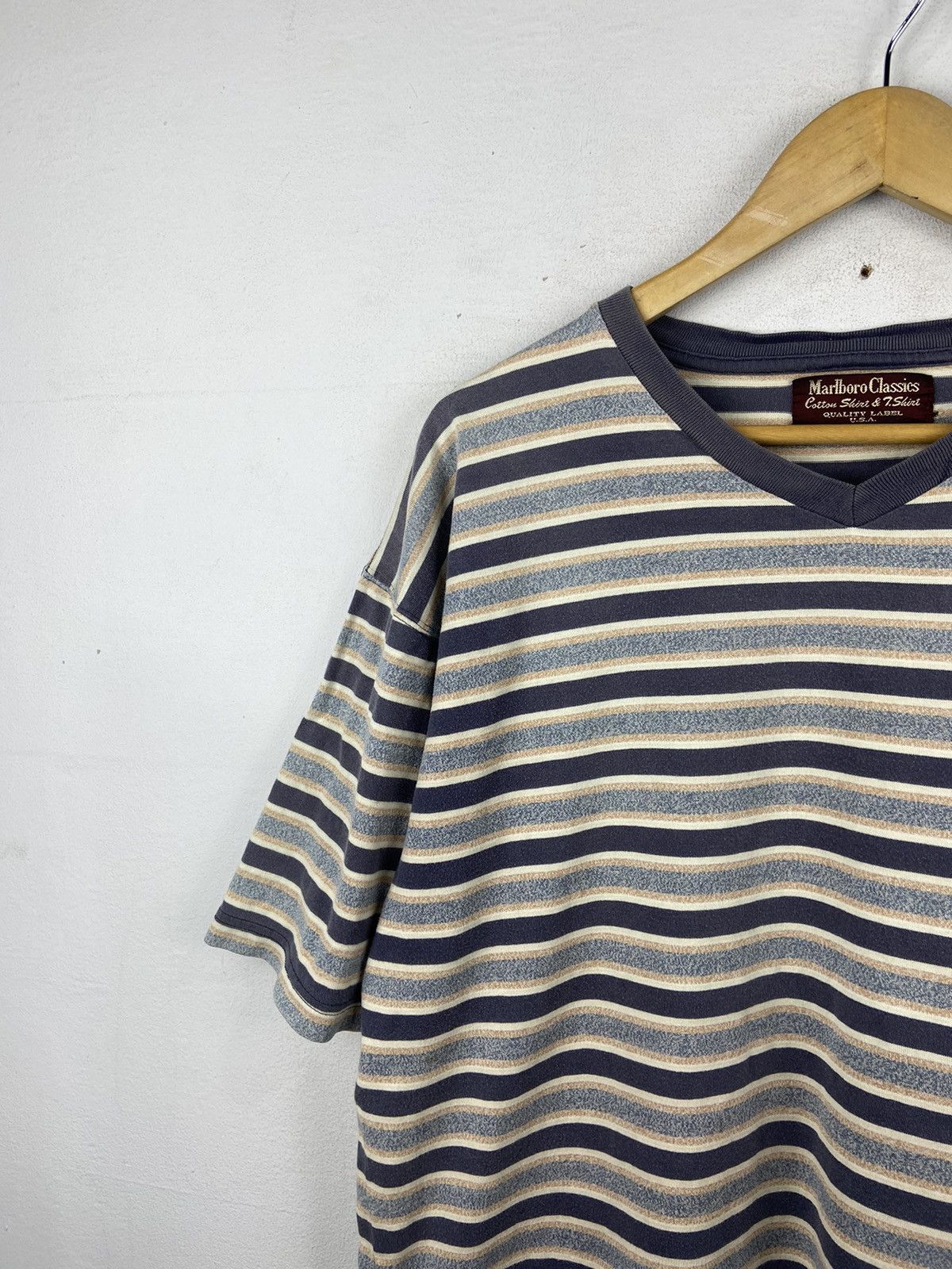 Marlboro × Marlboro Classics × Vintage ❤️‍🔥SEND OFFER❤️‍🔥 MALBORO STRIPE TEE Size US L / EU 52-54 / 3 - 2 Thumbnail