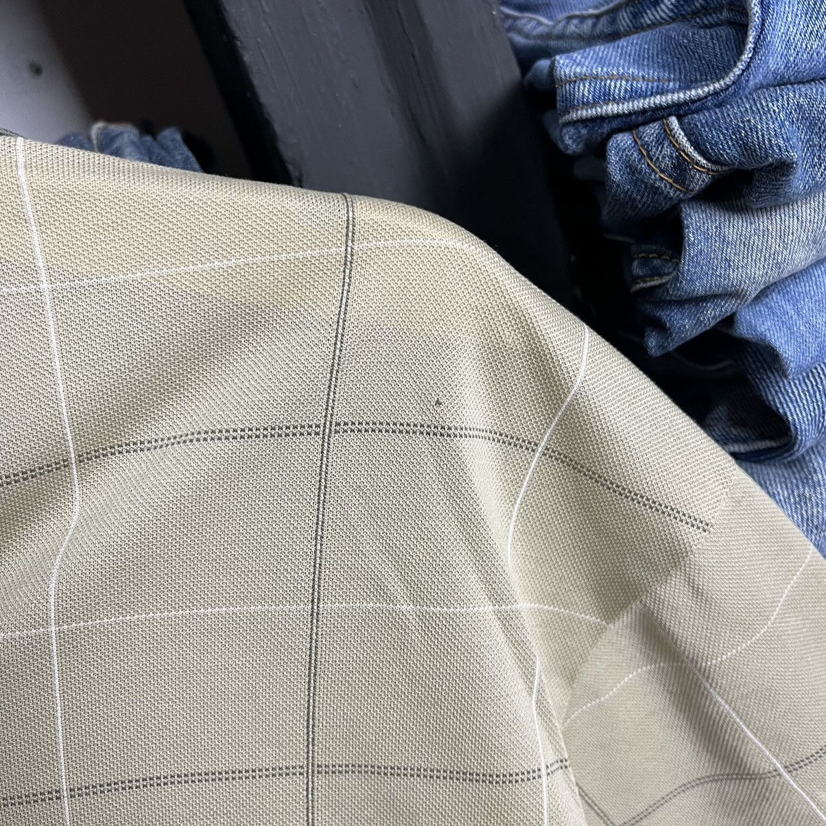 Vintage × Yves Saint Laurent 90’s Ysl Pour Homme Square Striped Polos Size US L / EU 52-54 / 3 - 7 Thumbnail