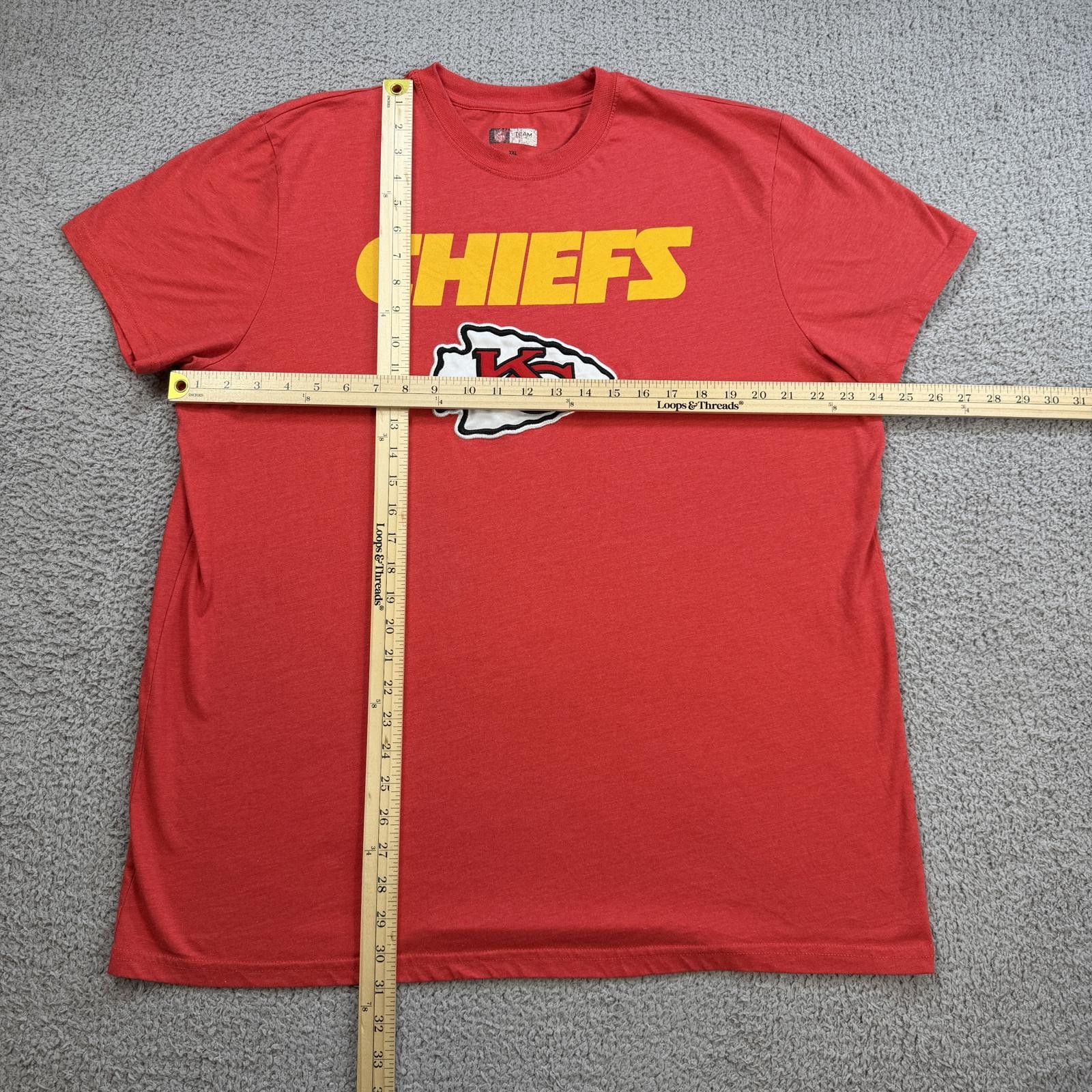 NFL Kansas City Chiefs NFL Team Apparel Red Graphic Logo T Shirt Size US XXL / EU 58 / 5 - 3 Thumbnail