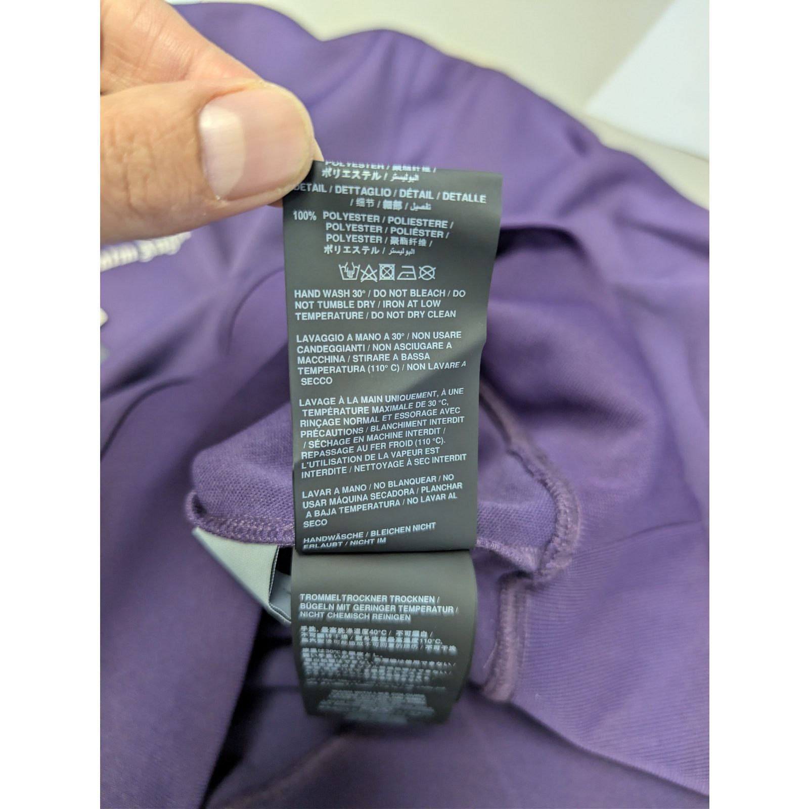 Palm Angels o1rshd1 Classic Logo Track Hoodie in Dark Purple / Off-White Size US XL / EU 56 / 4 - 17 Thumbnail