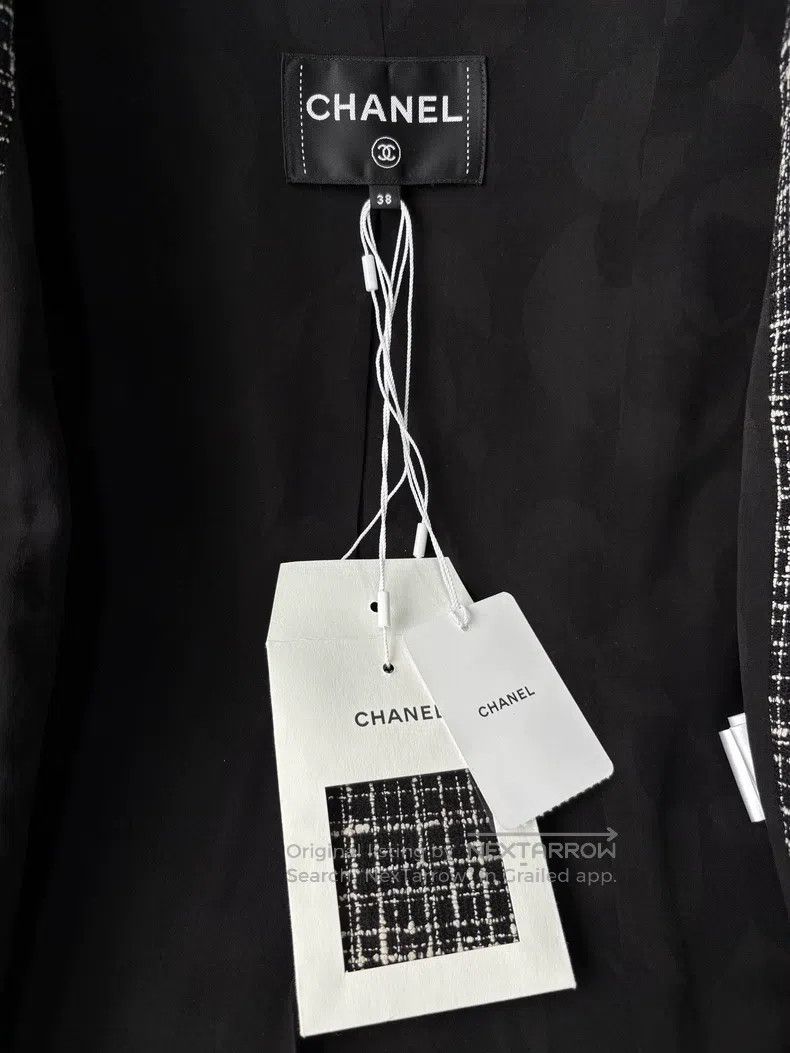 Chanel Chanel 25C dark gray mixed-colour woven colour rolled-edge Size XS / US 0-2 / IT 36-38 - 5 Thumbnail