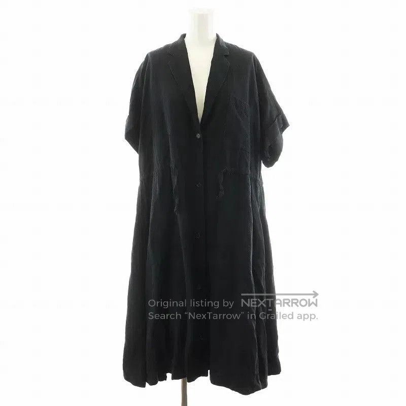 Yohji Yamamoto Y's Black Long Sleeve Dress Coat. Size M / US 6-8 / IT 42-44 - 1 Thumbnail
