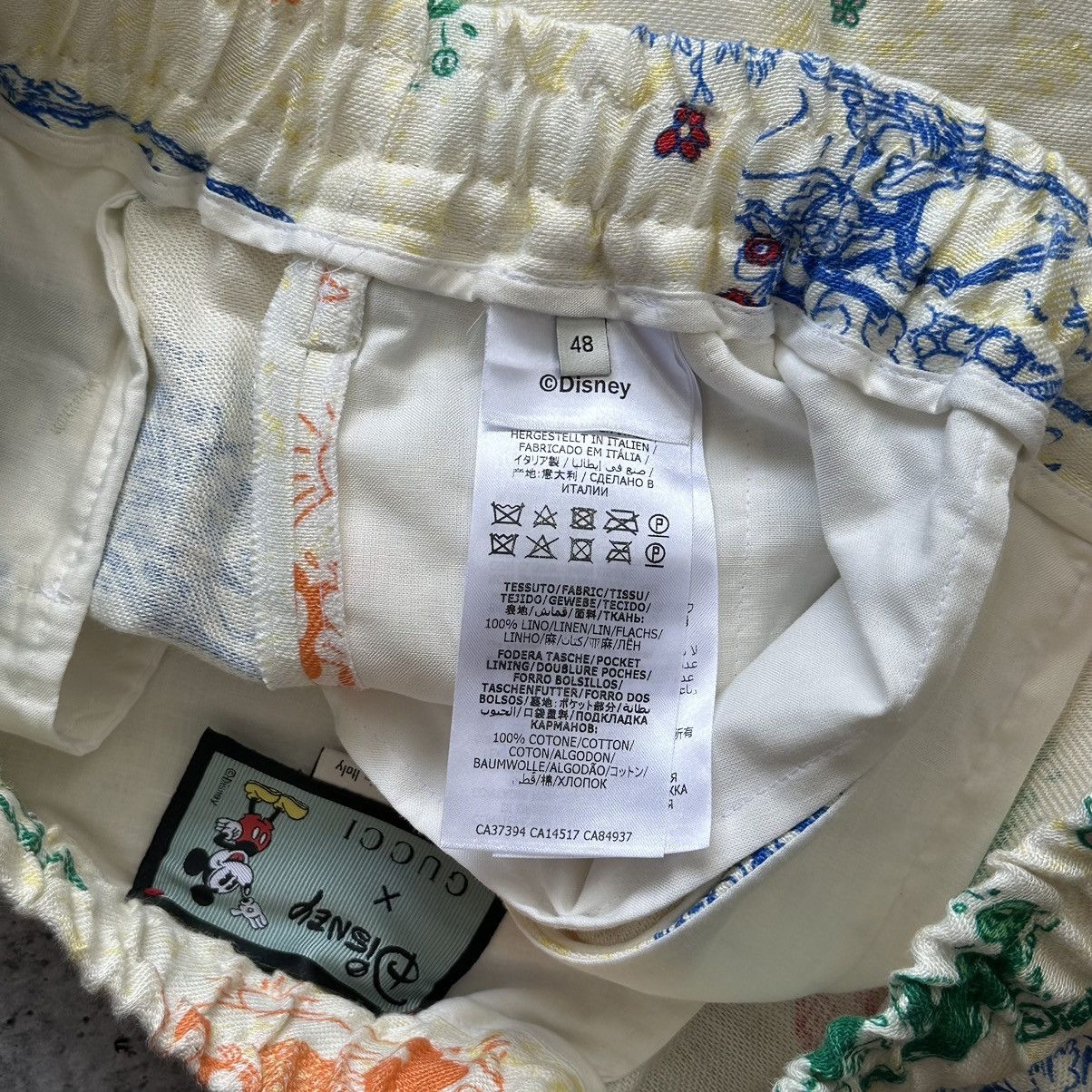 Disney × Gucci Gucci x Disney Mickey Mouse Ivory Shorts Linen Men’s Size 48 Size US 31 - 20 Thumbnail