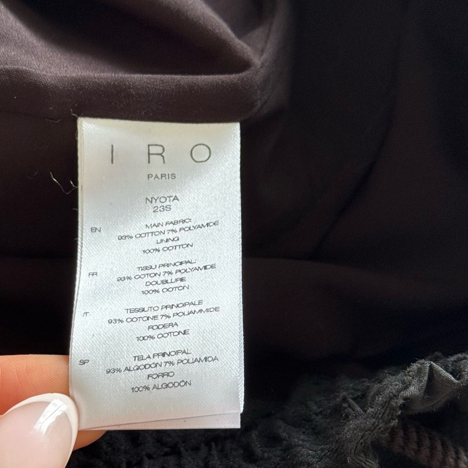 Iro NWT! IRO Black Textured High Waisted Shorts, Size 32 Size 24" / US 00 / IT 34 - 12 Thumbnail