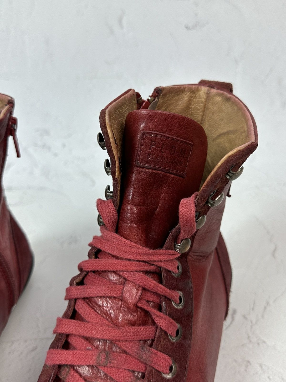 Vintage Vintage Burgundy Hi Top Boots Size US 9.5 / IT 39.5 - 14 Thumbnail