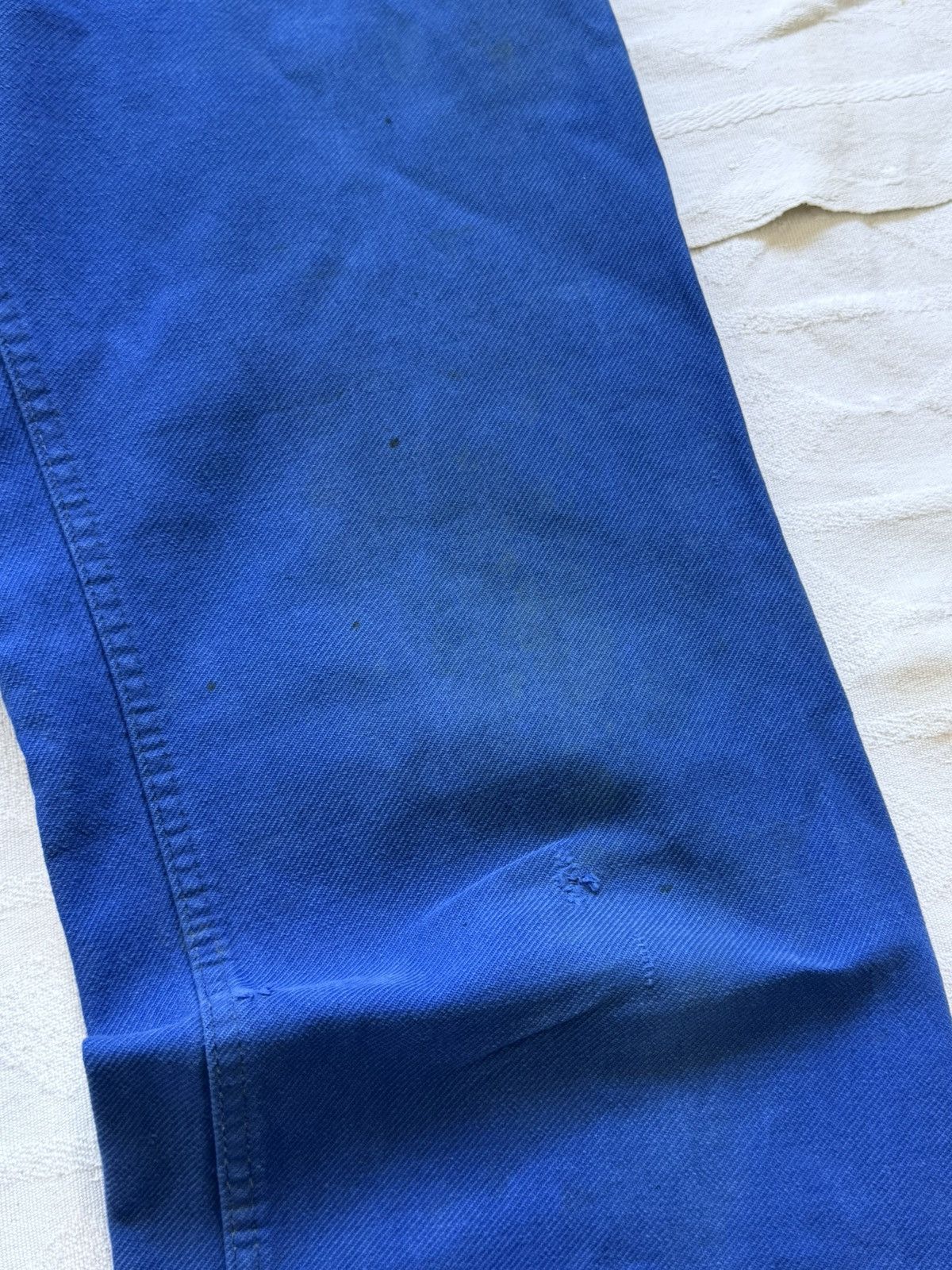 Le Laboureur Vintage 80S French „Lutteurs” Faded Work Pants Size US 30 / EU 46 - 3 Thumbnail