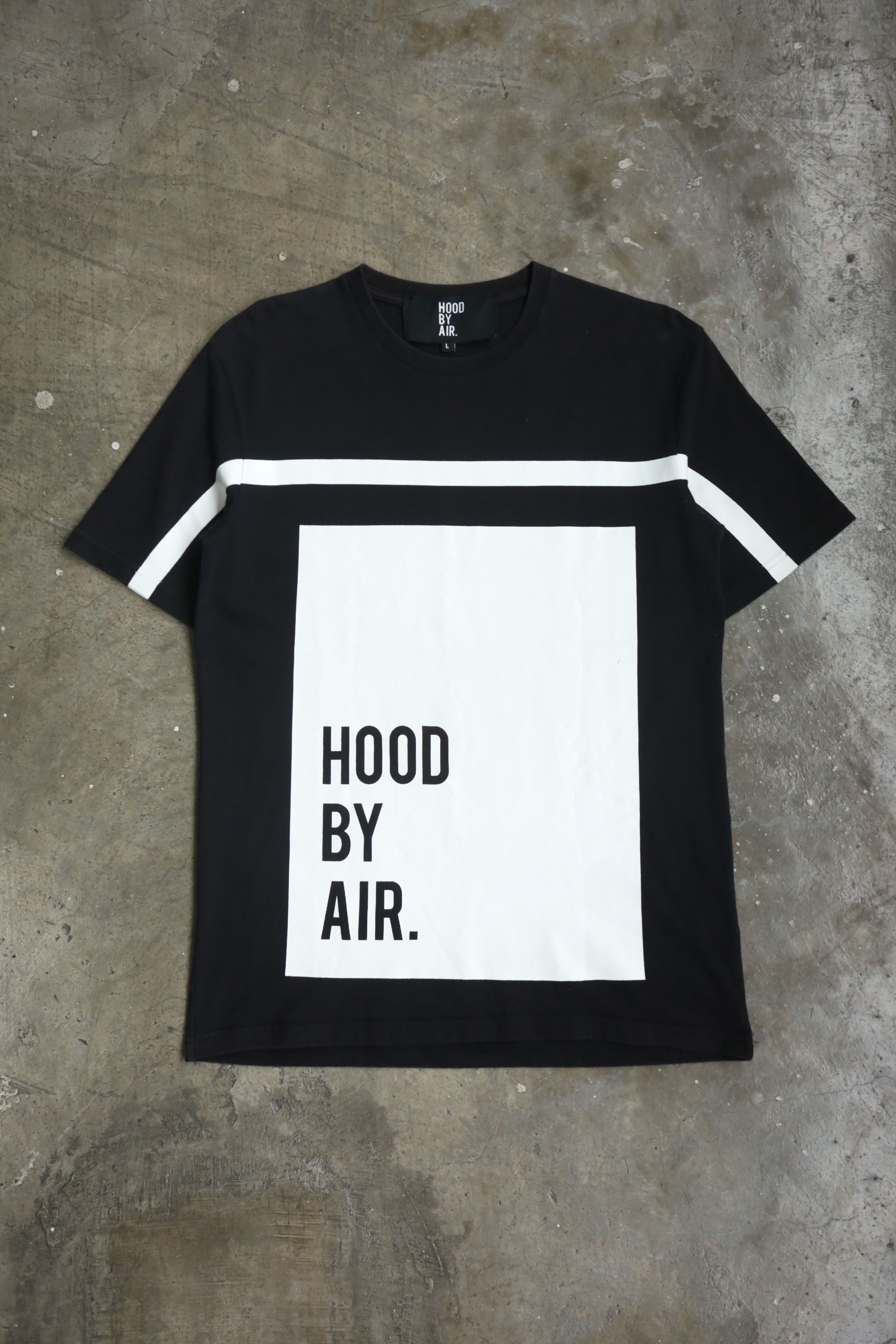 Hood By Air Hood by Air - S/S 15 - Stripe Logo Tee Size US L / EU 52-54 / 3 - 2 Thumbnail
