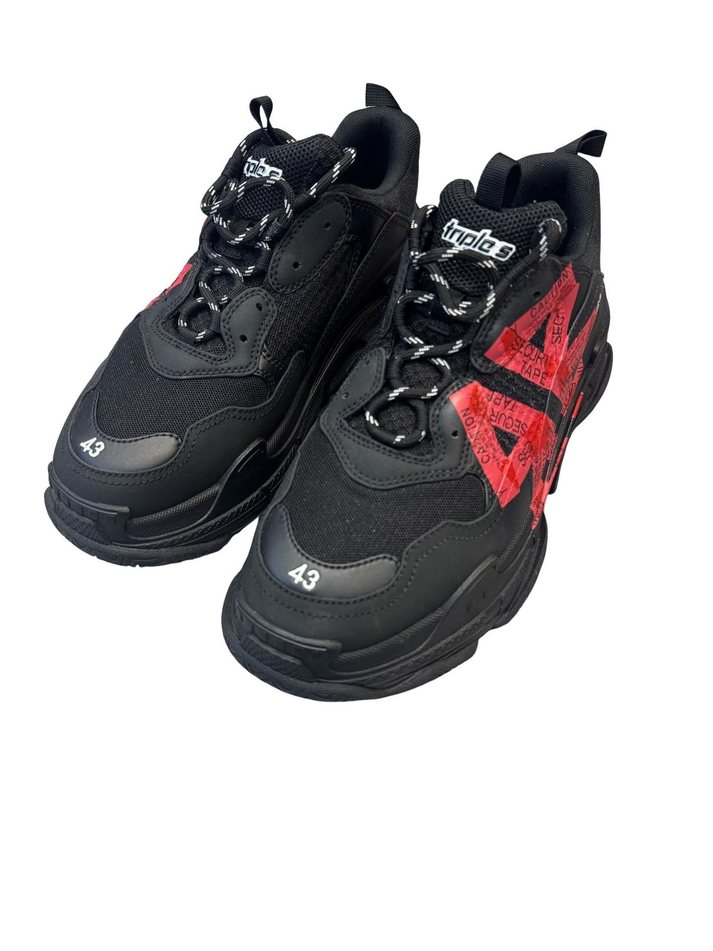 Balenciaga Balenciaga Triple S Security Tape Sneakers Size 10 Size US 10 / EU 43 - 1 Thumbnail