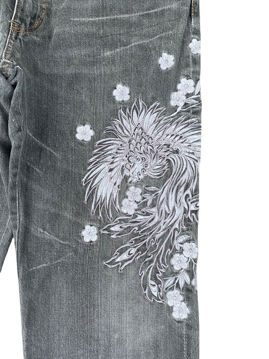 Kapital EMBROIDERED LIKE KARAKURI TAMASHI PHOENIX STREETWEAR DENIM Size US 37 - 10 Thumbnail