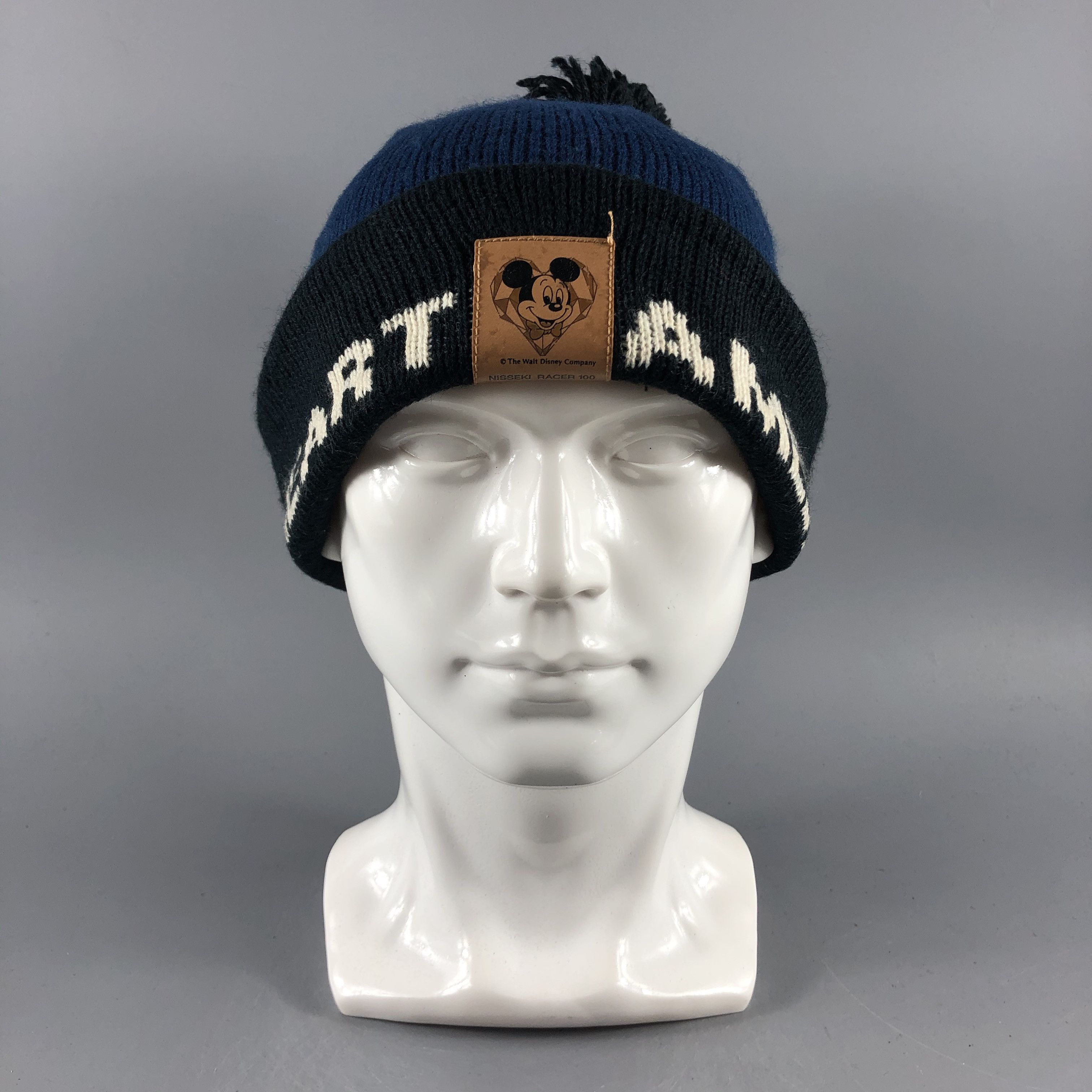 image of Disney x Vintage Mickey Mouse Hats Cartoon Beanie Bobble Snow Cap B1041, Men's