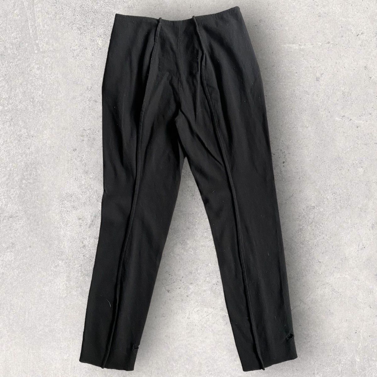 H&M × Maison Margiela Black Wool Side Zip PANTS | Grailed