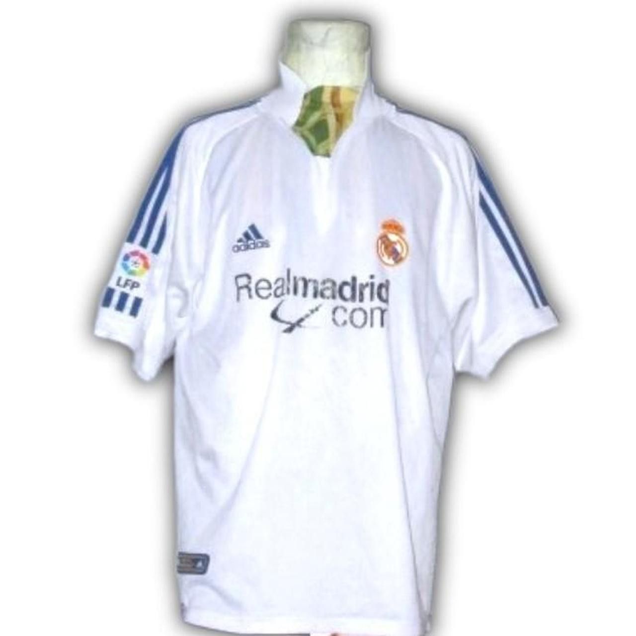 Adidas Real Madrid Spain 2001 2002 Home Shirt Jersey Camiseta Size US XL / EU 56 / 4 - 1 Thumbnail