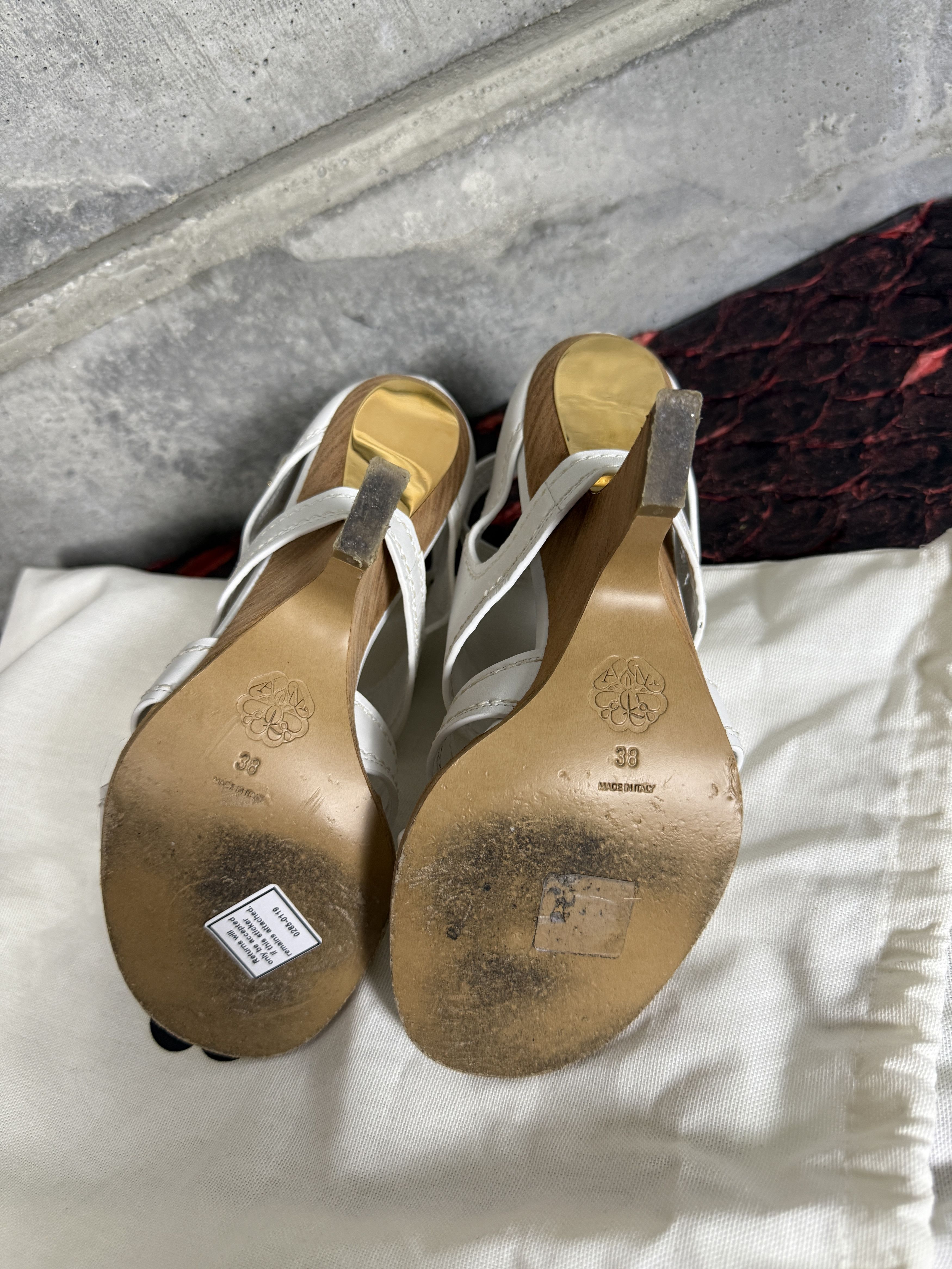 Alexander McQueen $1090 Alexander McQueen Leather Ankle Strap Sandals Size US 8 / IT 38 - 6 Thumbnail