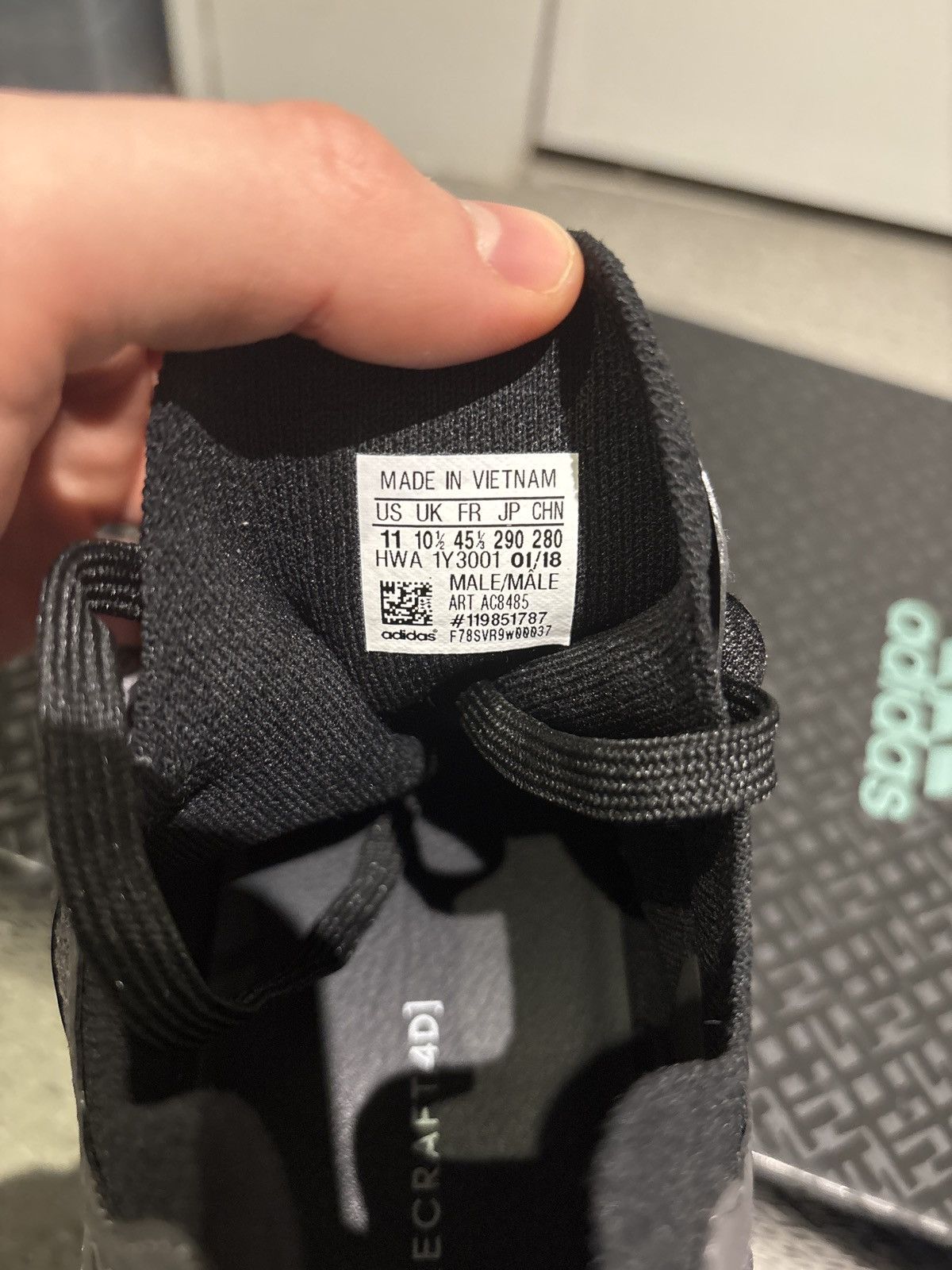 Adidas Alphaede 4D adidas running OG grey / black sneakers Size US 11 / EU 44 - 7 Thumbnail