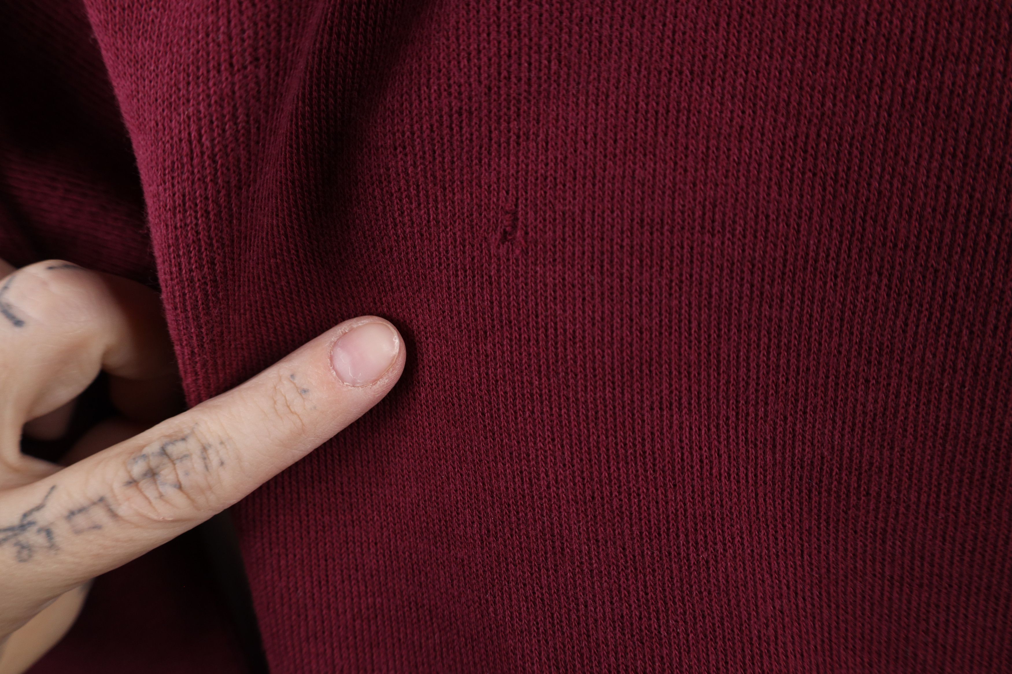 Ralph Lauren × Vintage Ralph Lauren Rib Knit Half Zip Pullover Sweater Maroon Size US L / EU 52-54 / 3 - 5 Thumbnail