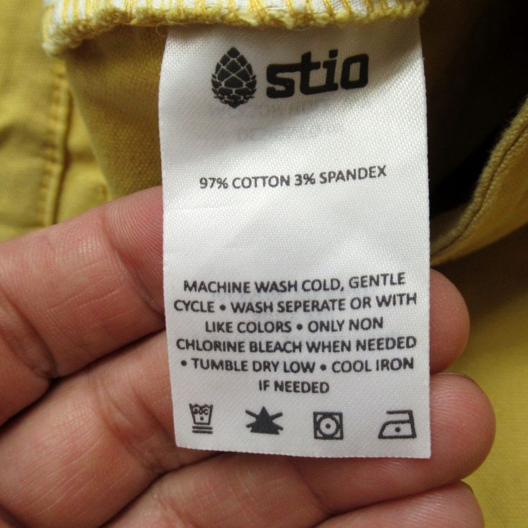 Vintage Stio Pants Womens 6 Yellow Canvas Stretch Straight Leg 30X28 Nylon? Size 28" / US 6 / IT 42 - 5 Thumbnail