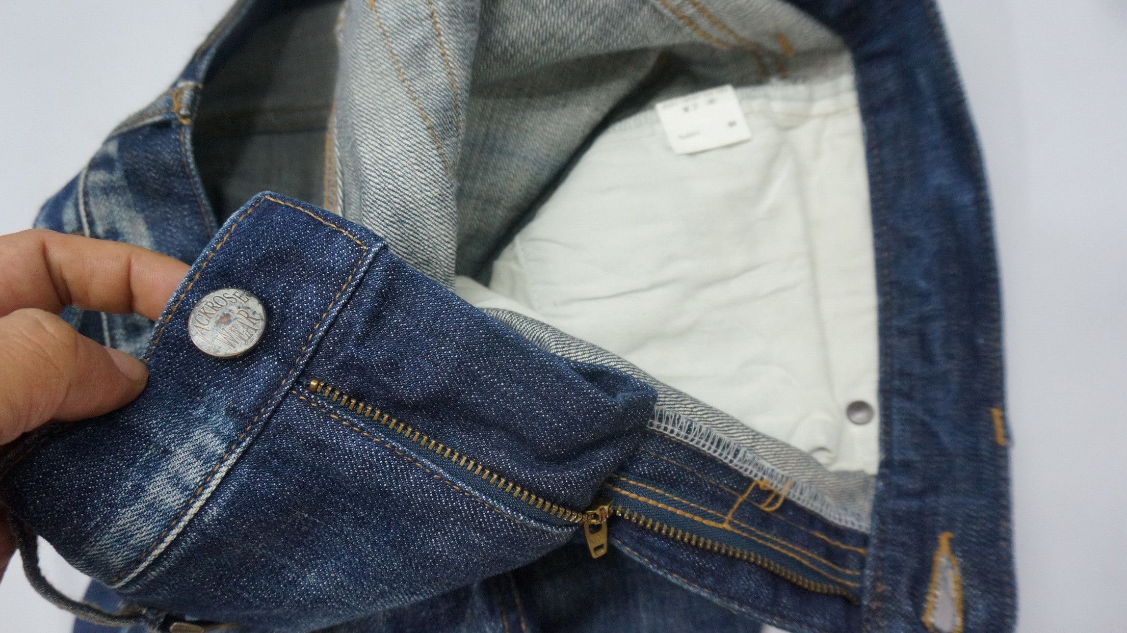 BUFFALO BOBS Dope 🔥 JACKROSE Flared Distressed Jeans Size US 33 - 16 Thumbnail