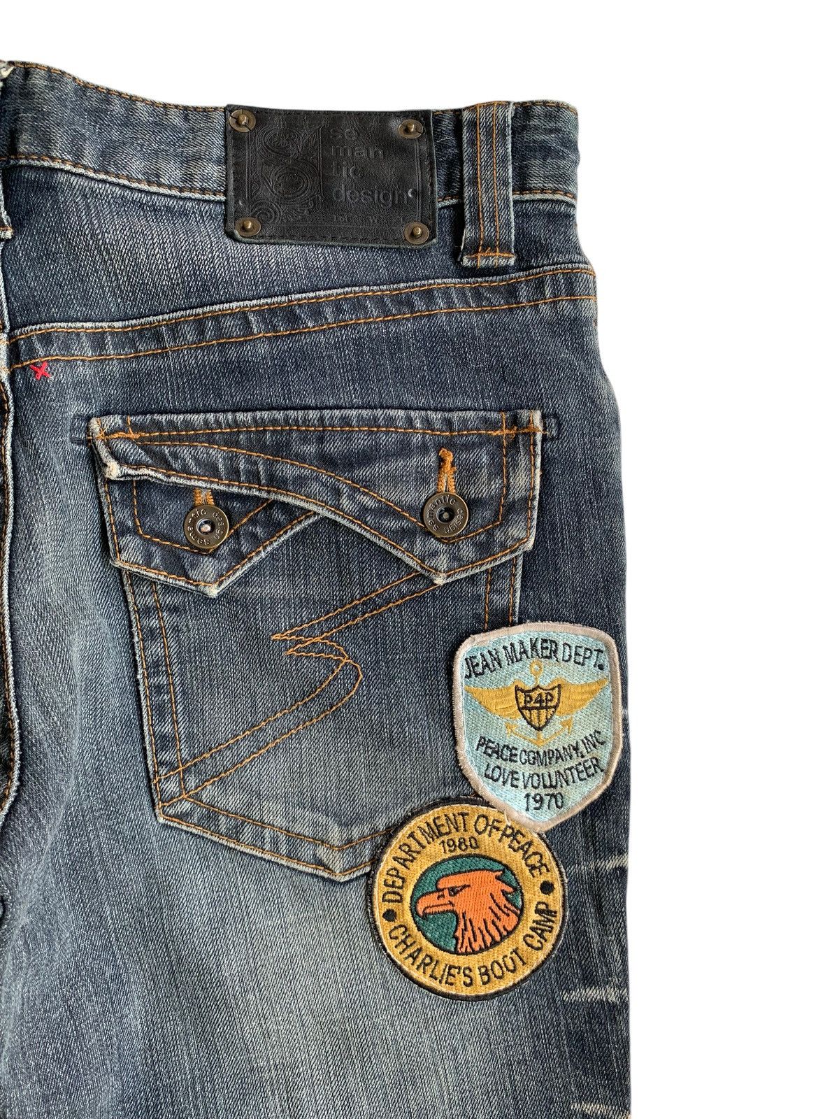 semanticdesign SEMANTIC DESIGN JAPANESE RUSTY MUDMAX PUNK STYLE DENIM☠️🎌 Size US 32 / EU 48 - 13 Thumbnail