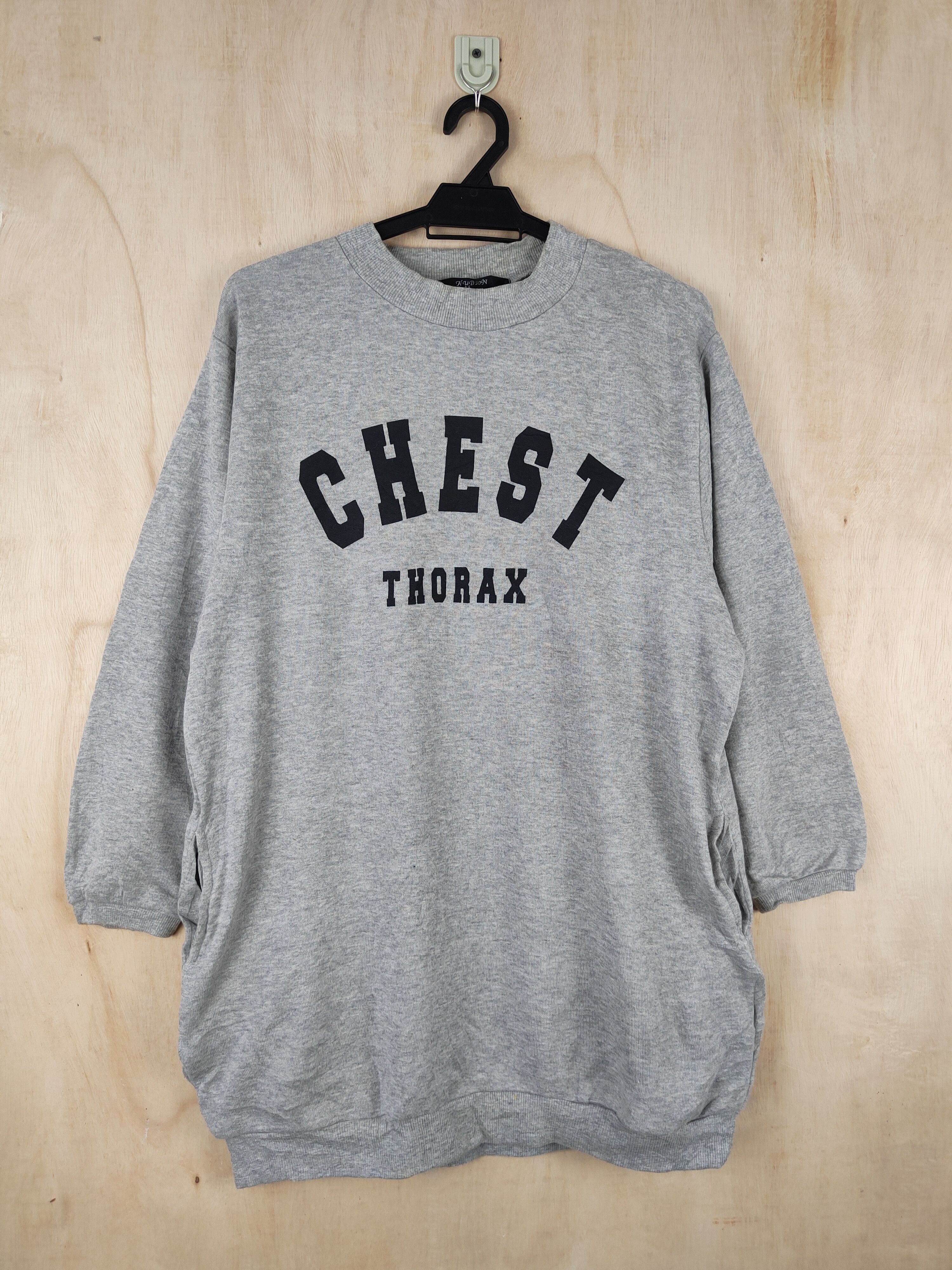 Rare & Vintage Hudson Gray Chest Thorax Sweatshirts