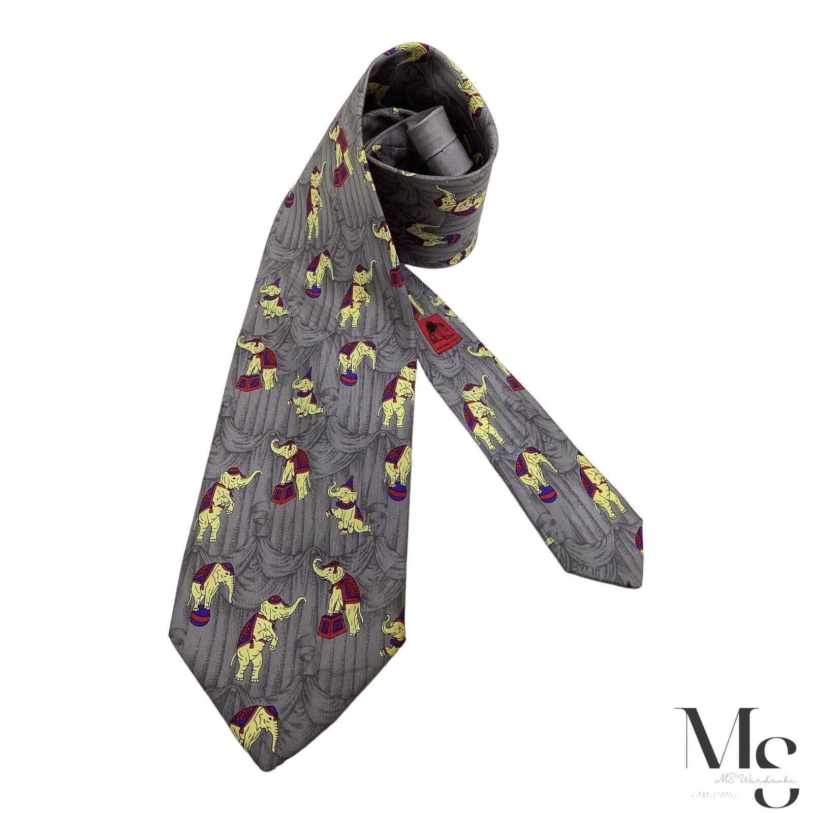 Other ANDRÉ CLAUDE CANOVA Circus Collection Print Silk Tie Made In Size ONE SIZE - 1 Thumbnail