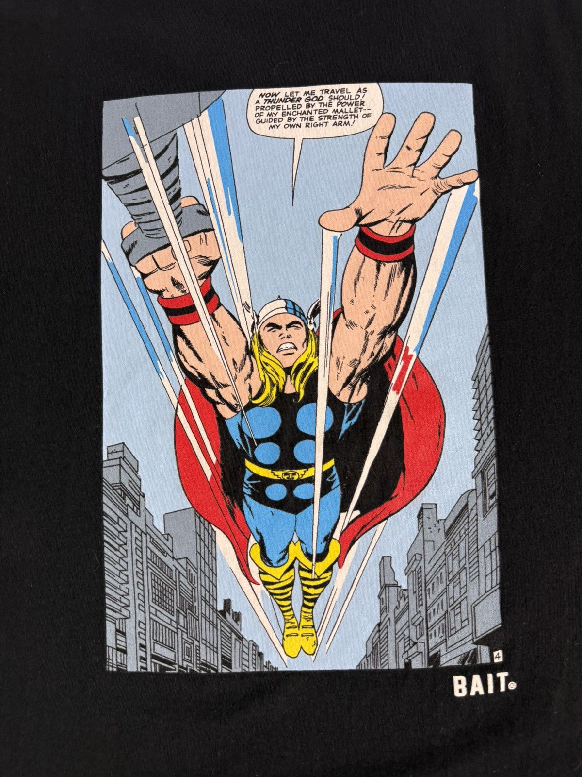 Bait Bait x Marvel Thor Tee "Black" (XL) *PREOWNED* Size US XL / EU 56 / 4 - 7 Thumbnail