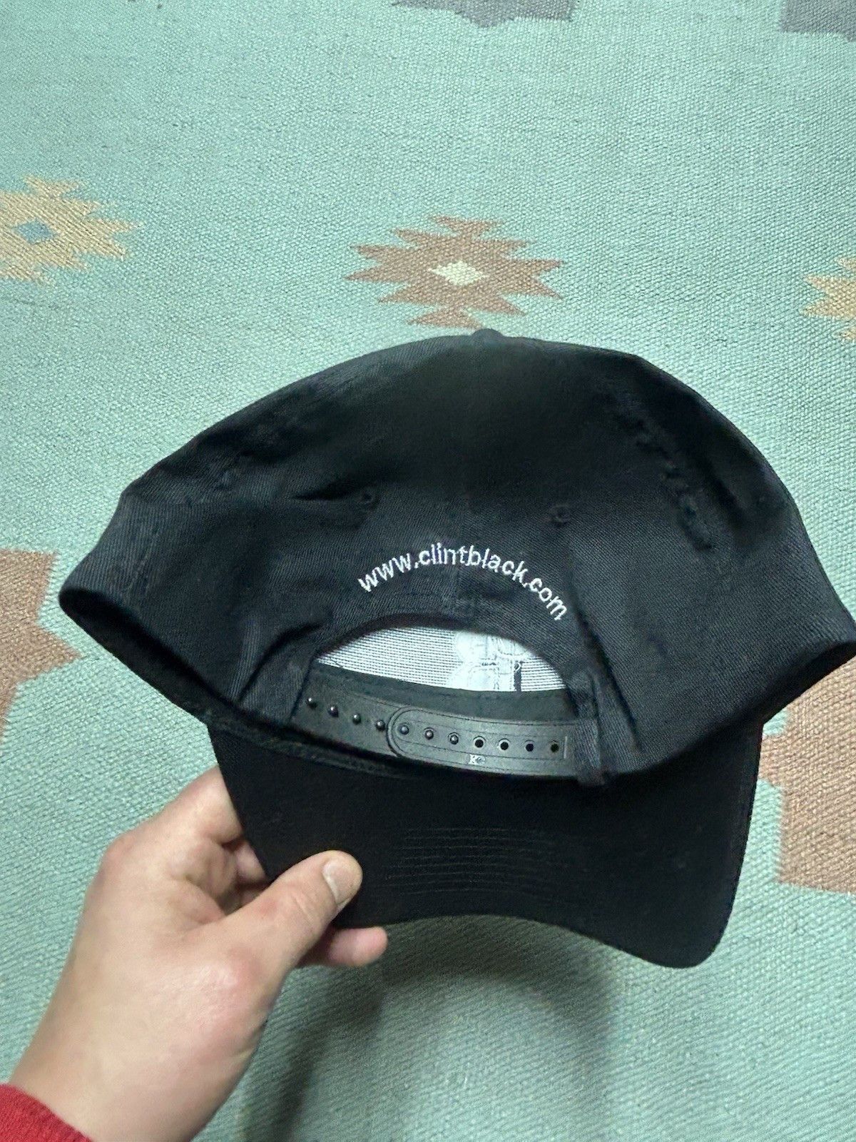 Vintage Vintage SnapBack hat Clint black CB logo country music black Size ONE SIZE - 4 Thumbnail