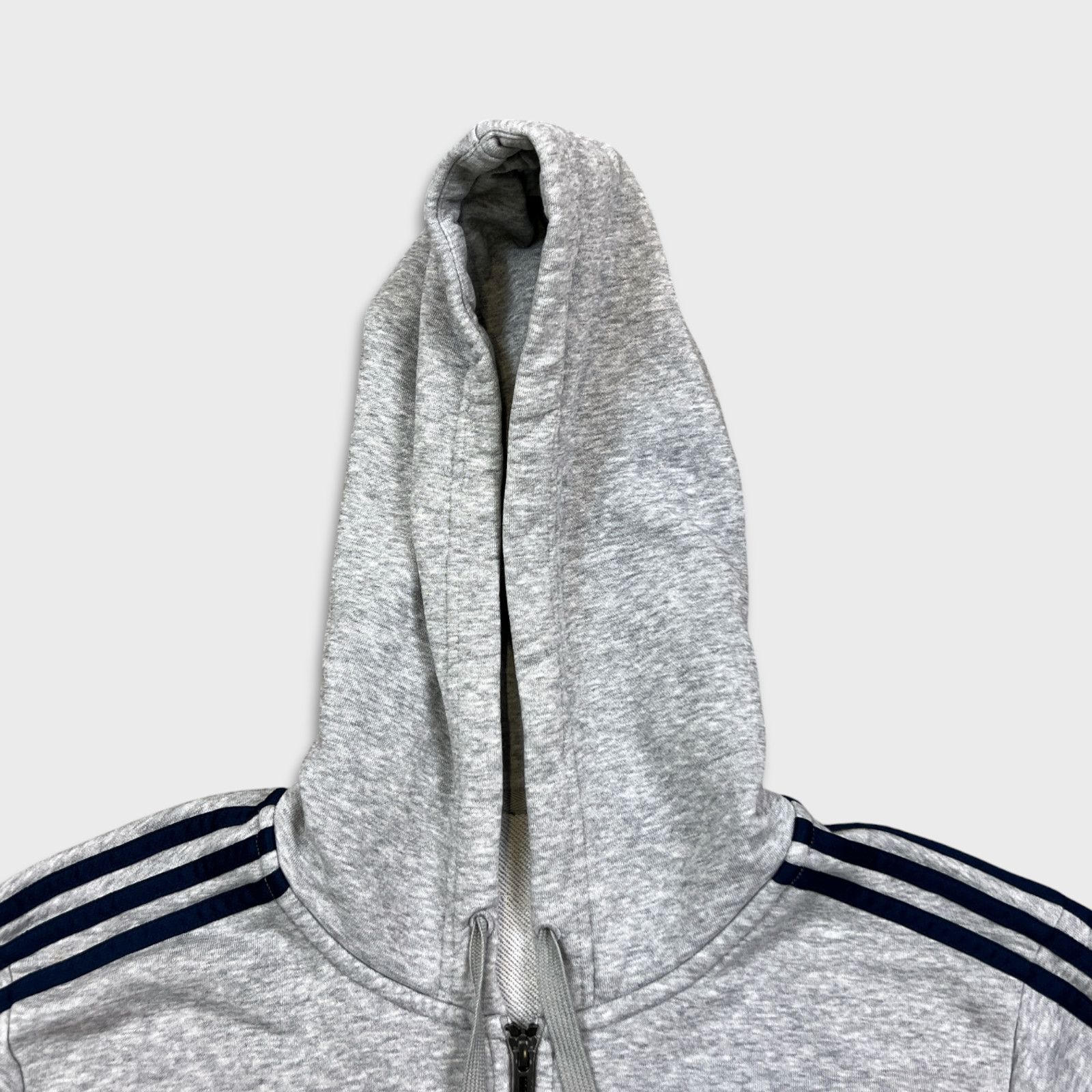 Adidas × Vintage Adidas Hoodie Large Essentials Spell Out Zip Hood Sweatshirt Size US L / EU 52-54 / 3 - 2 Thumbnail