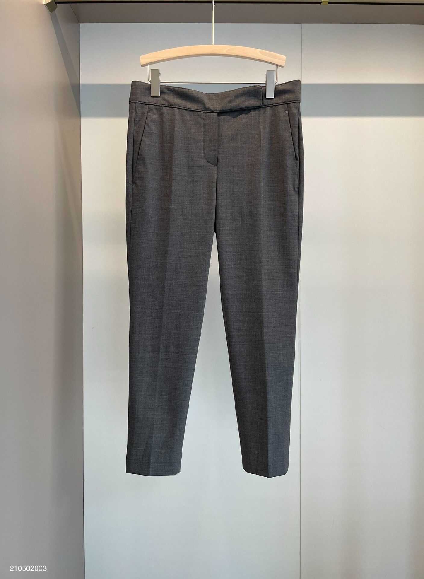 Brunello Cucinelli Brunello Cucinelli Gray Wool Casual Pants F38 - dmc Size US 38 / EU 54 - 1 Thumbnail
