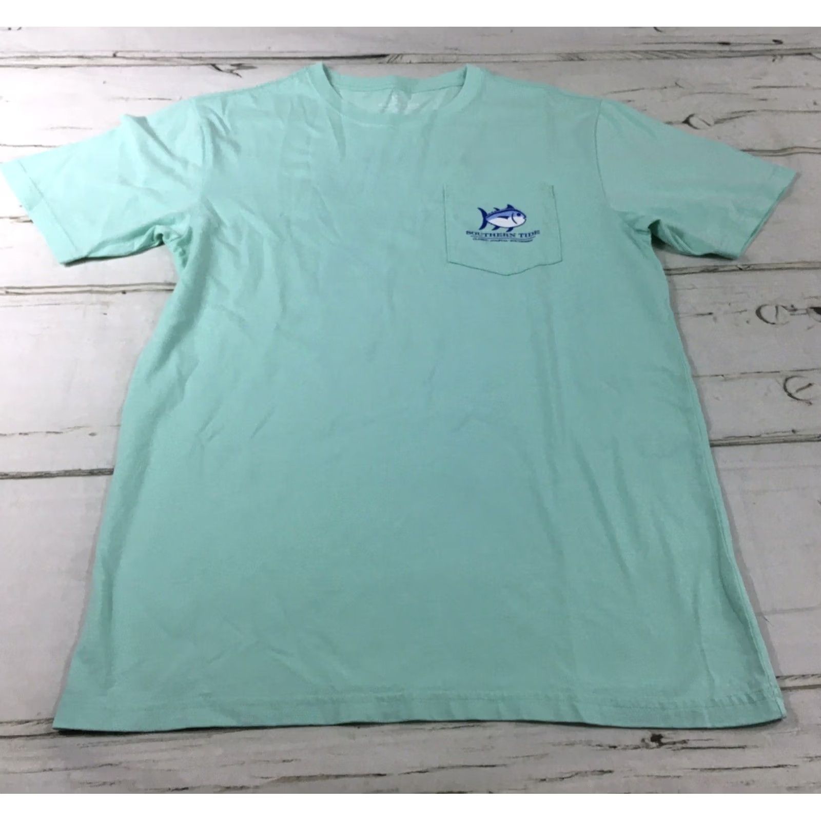 Southern Tide Southern Tide T-Shirt Women S Blue Pocket Shor t Sleeve 90s? Size S / US 4 / IT 40 - 3 Thumbnail