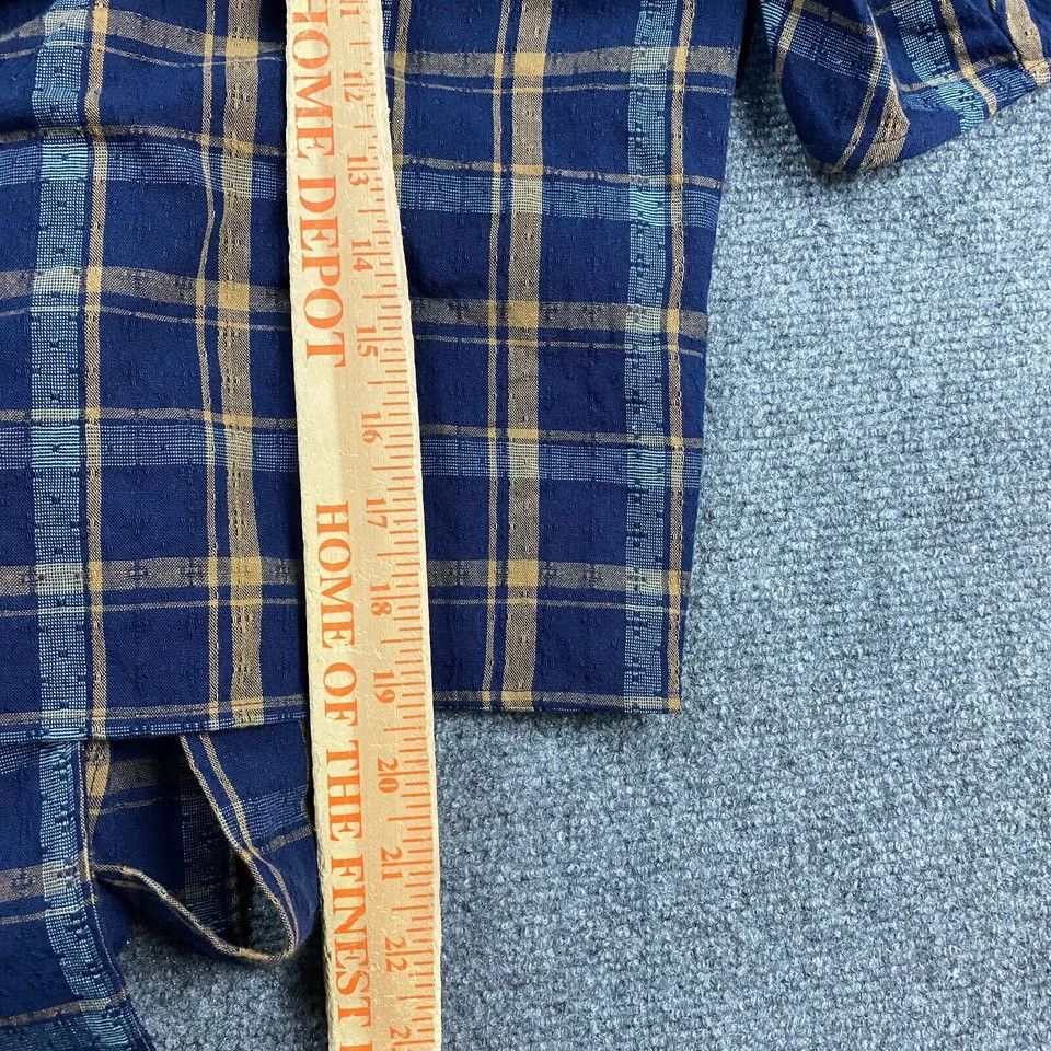 Madewell Madewell Top Women's Small Blue Madras Short Sleeve Crop S Size S / US 4 / IT 40 - 5 Thumbnail