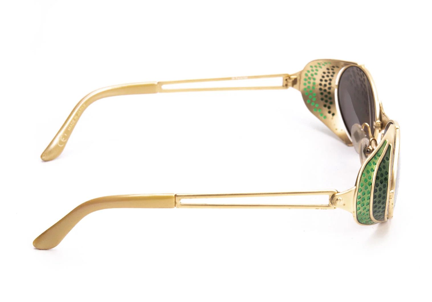 Jean Paul Gaultier Color Frame Sunglasses in Gold Green Size ONE SIZE - 10 Thumbnail