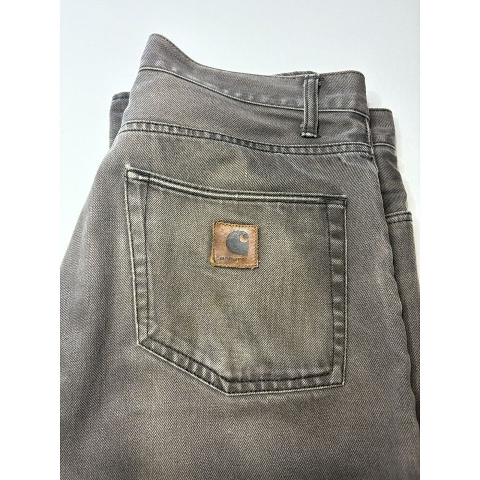 Carhartt Carhartt Brown Twill Work Pants 34x34 Leather Patch Klondike Size US 34 / EU 50 - 6 Thumbnail