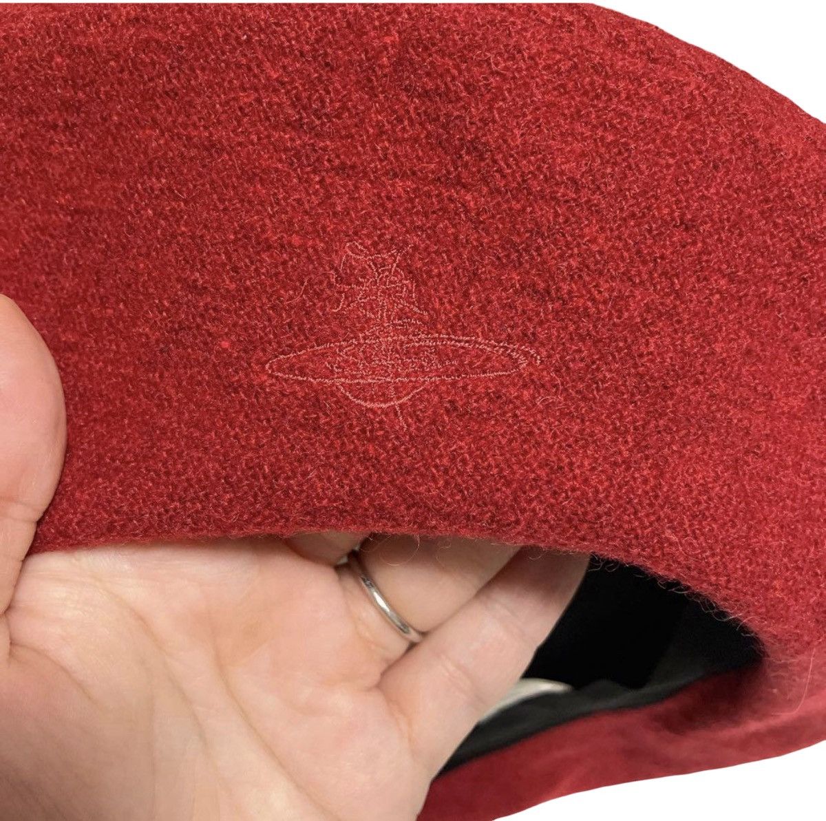 Vivienne Westwood Vivienne Westwood Red Spiral Top Beret -Embroidered Orb Logo Size ONE SIZE - 2 Thumbnail