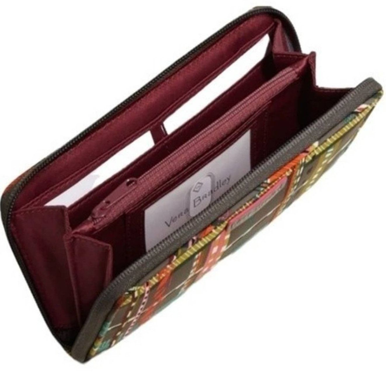 Vera Bradley Vera Bradley Plaid Twill RFID Wristlet, 7.5"x 4.0" Size ONE SIZE - 2 Thumbnail