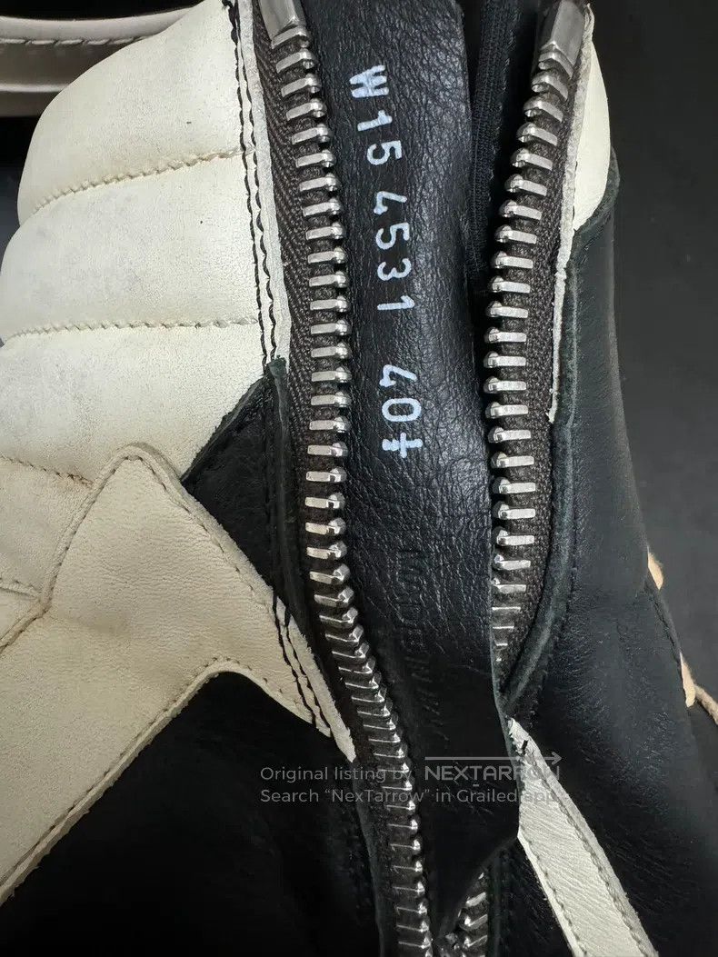 Rick Owens Rick Owens Mainstream Black and White Leather Inverted Tri Size US 7.5 / EU 40-41 - 9 Thumbnail