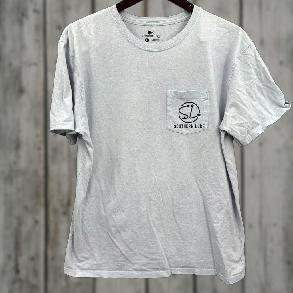 Vintage Southern Lure Mens T-Shirt Small Blue Santa Chillin Christmas Fishing Size US S / EU 44-46 / 1 - 1 Thumbnail