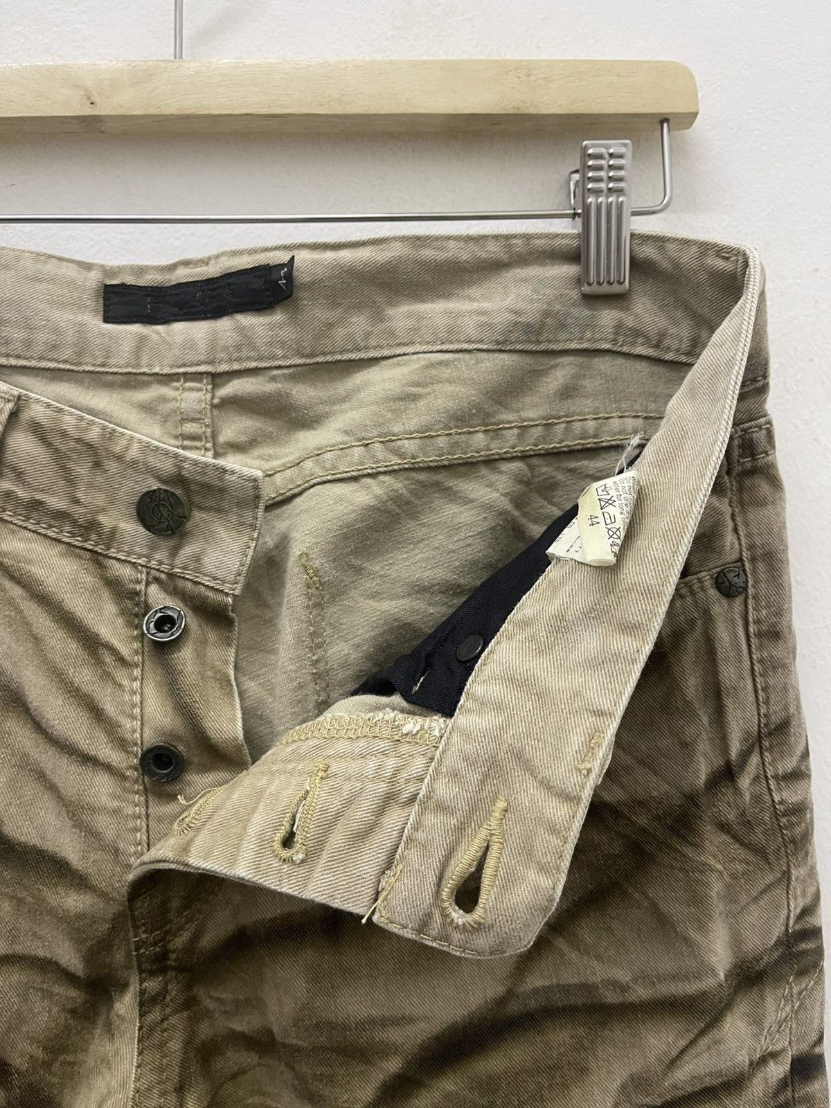GOSTAR DE FUGA Rare Vintage FUGA Claw Mark Brown Coated Flare Denim Jeans Size US 31 - 6 Thumbnail