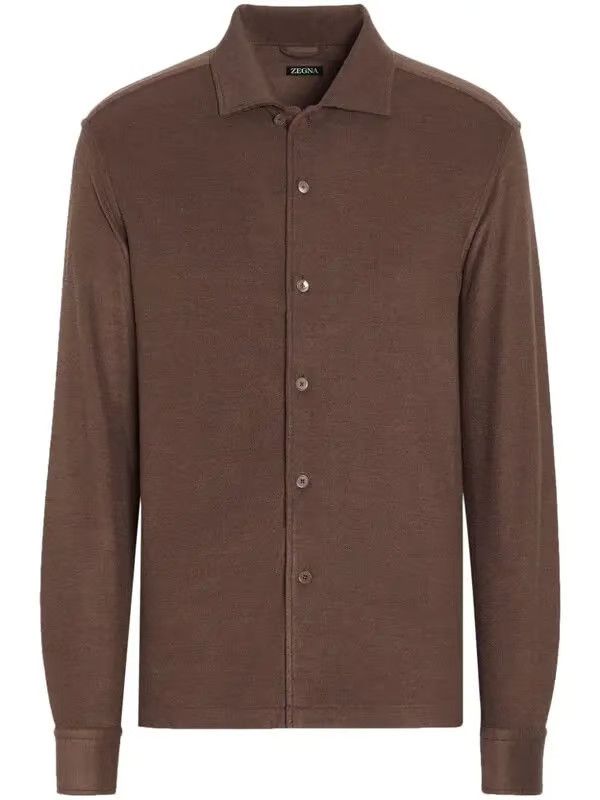 Ermenegildo Zegna o1s1rm0325 RUDX47A7 Shirt in Brown Size US L / EU 52-54 / 3 - 1 Thumbnail